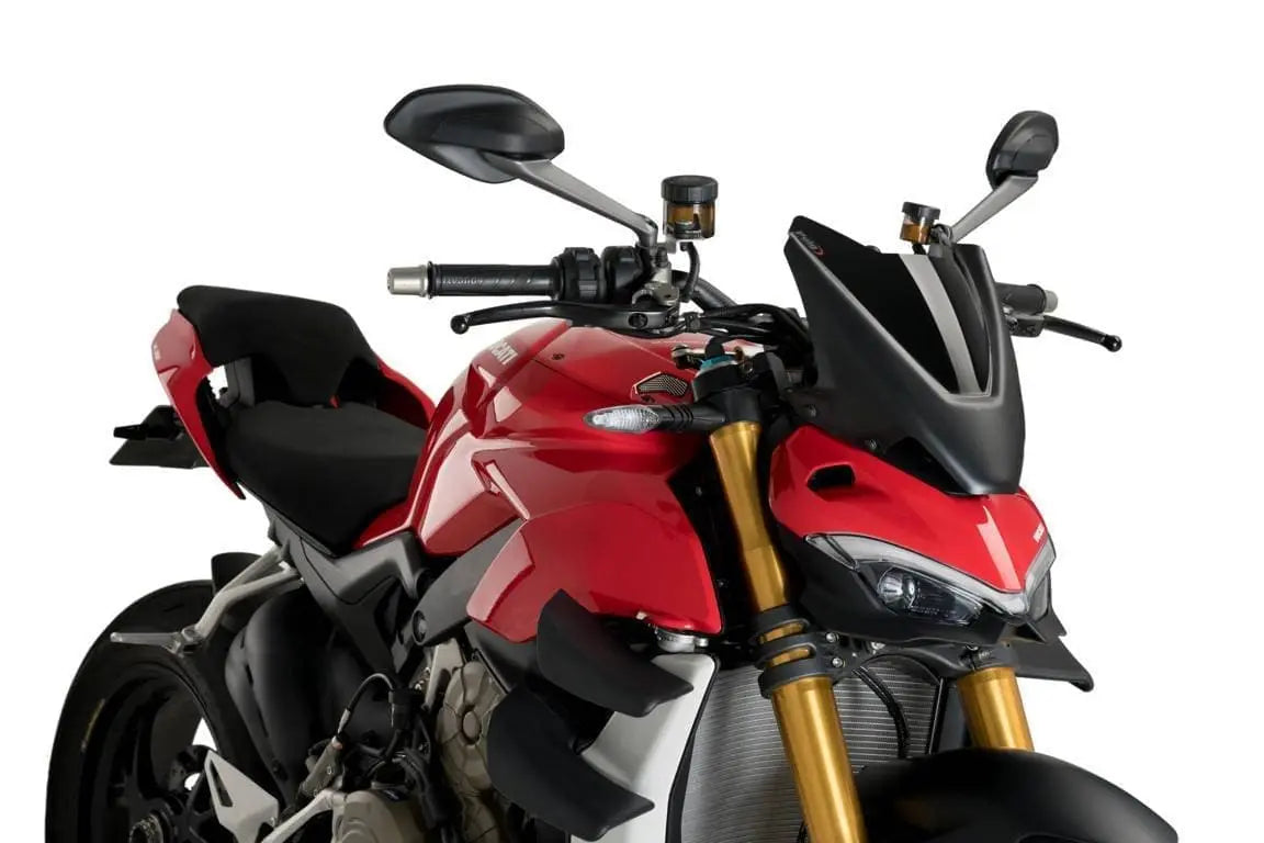 Puig Sport Screen | Black (Opaque) | Ducati Streetfighter V2 2022>2024 - Shop name