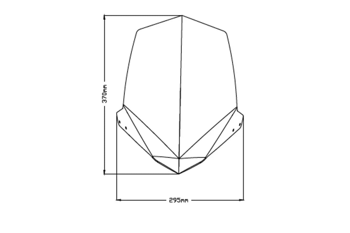 Puig Sport Screen | Black (Opaque) | Honda CB 500 F 2016>Current - Shop name