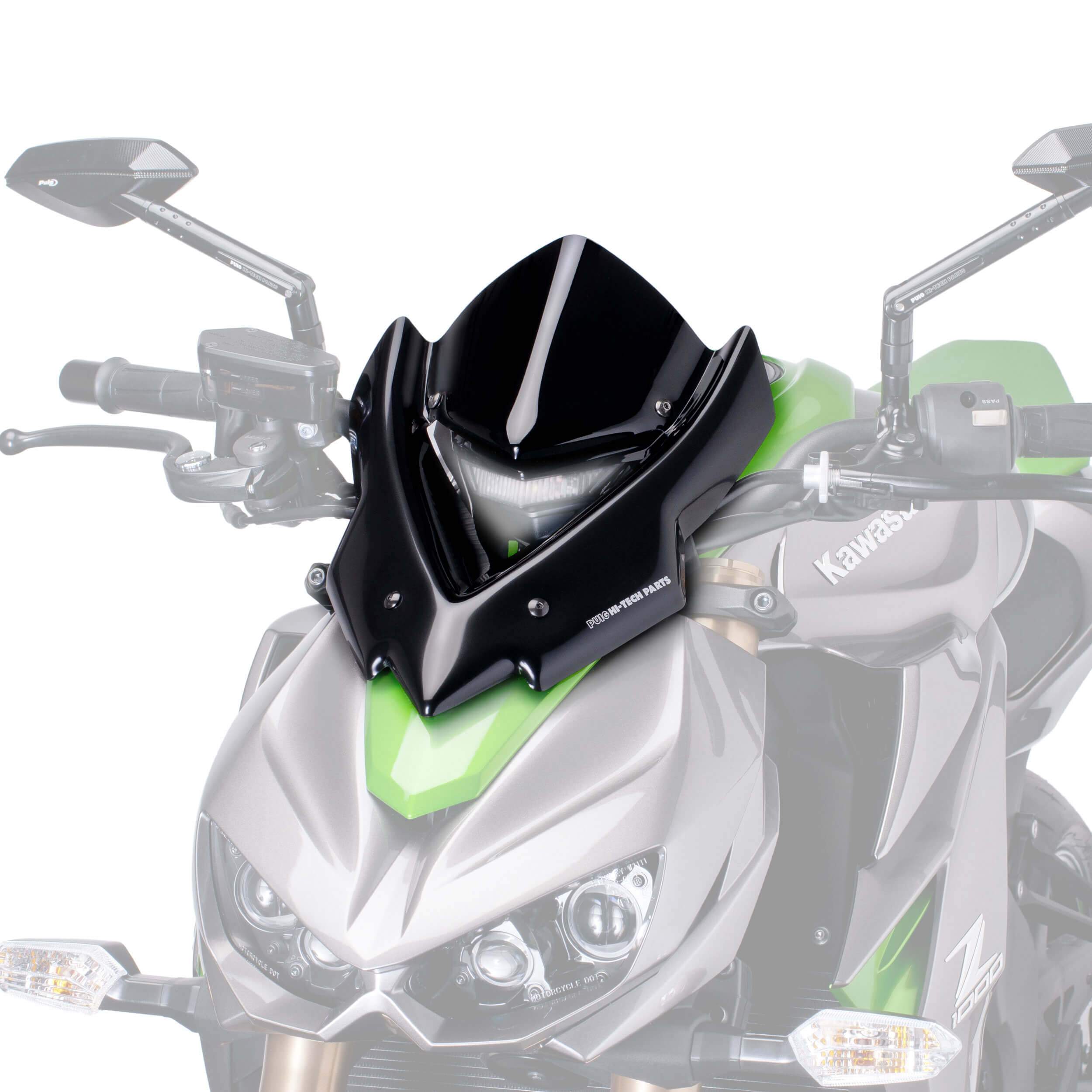 Puig Sport Screen | Black (Opaque) | Kawasaki Z 1000 R 2017>Current - Shop name
