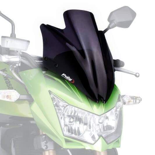 Puig Sport Screen | Black (Opaque) | Kawasaki Z 750 2007>2012 - Shop name