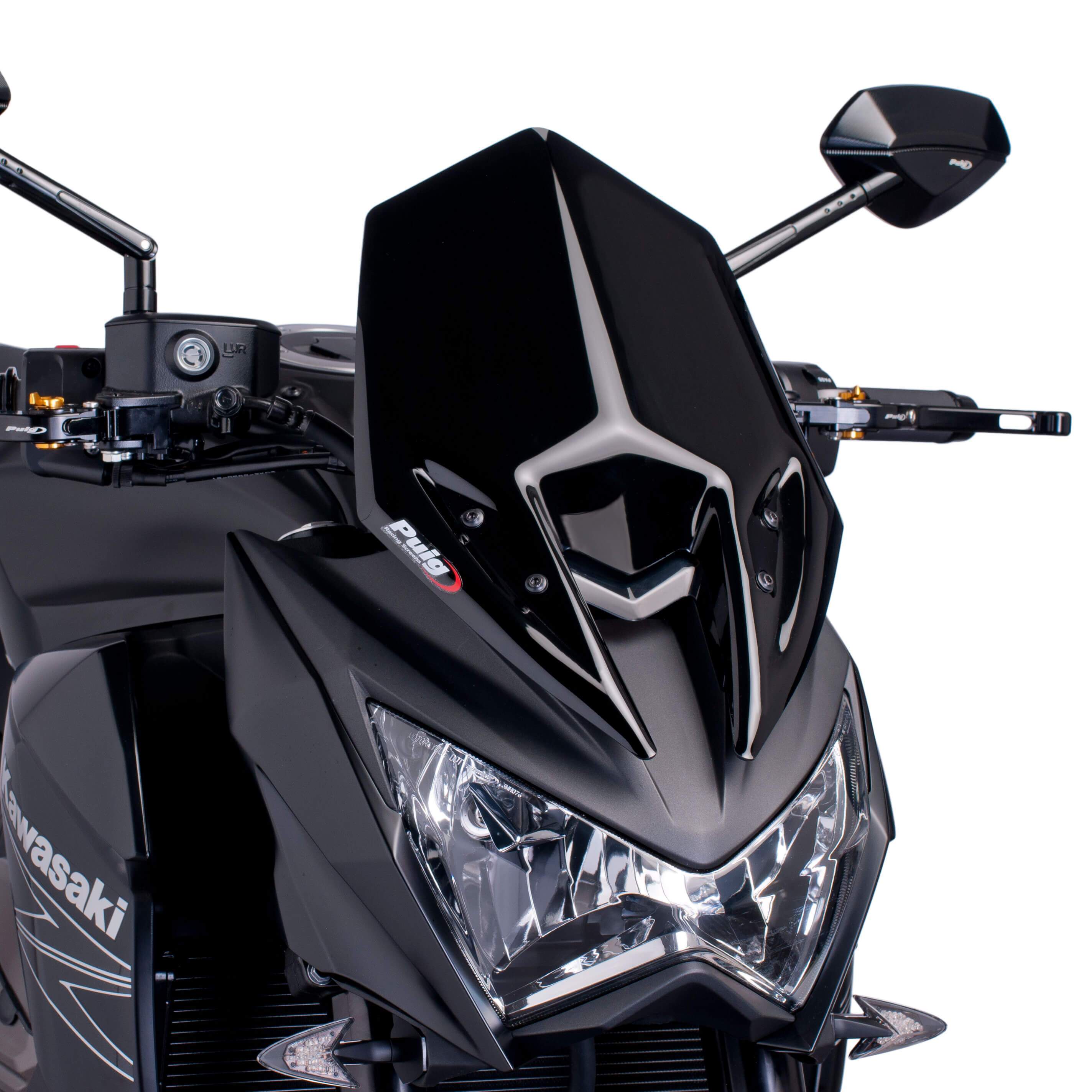 Puig Sport Screen | Black (Opaque) | Kawasaki Z 800 E 2013>2016 - Shop name