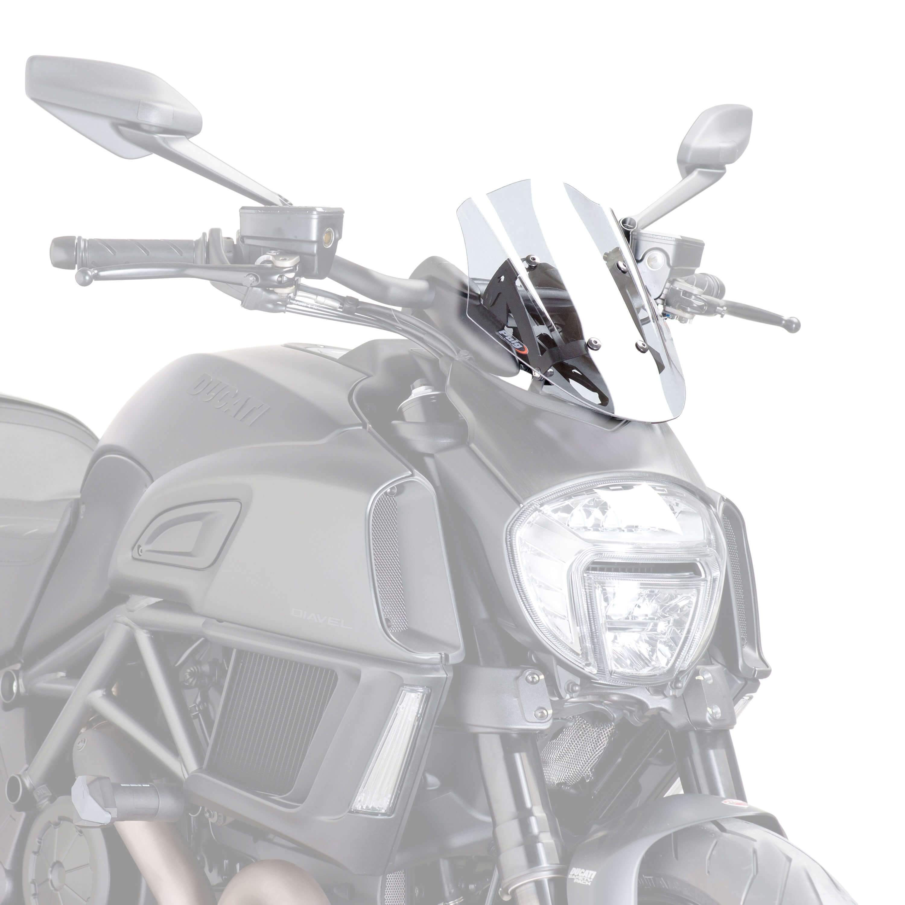 Puig Sport Screen | Clear | Ducati Diavel 2014>2018 - Shop name