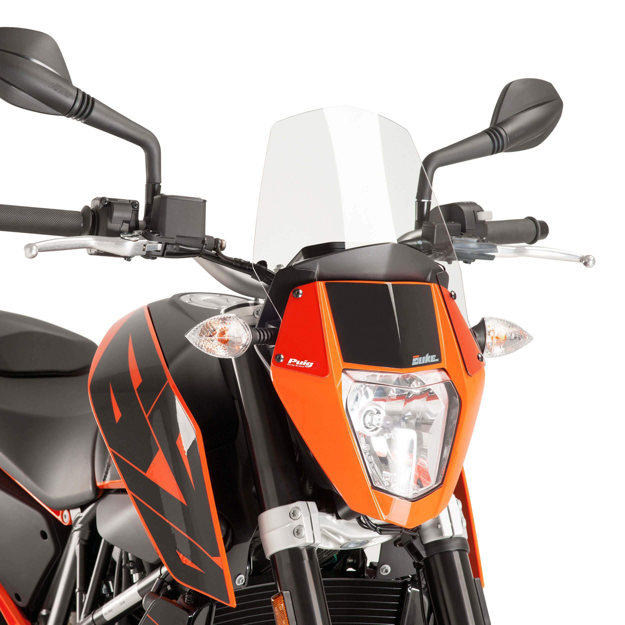 Puig Sport Screen | Clear | KTM 690 Duke 2012>2020 - Pyramid Motorcycle Accessories