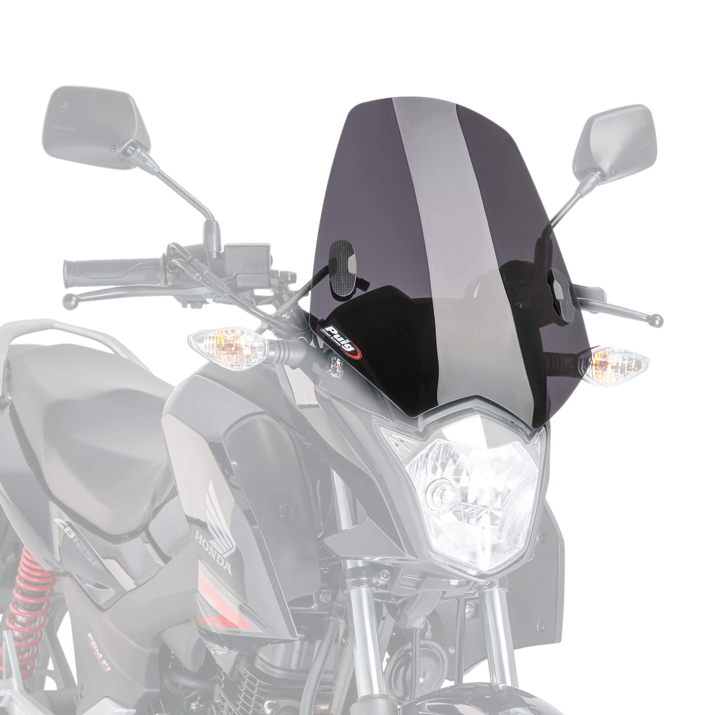 Puig Sport Screen | Dark Smoke | Honda CB 125 F 2015>2022 - Shop name