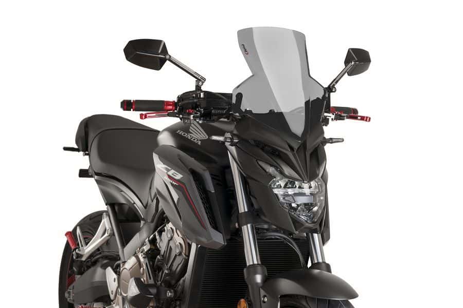 Puig Sport Screen | Dark Smoke | Honda CB 650 F 2014>2020 - Shop name