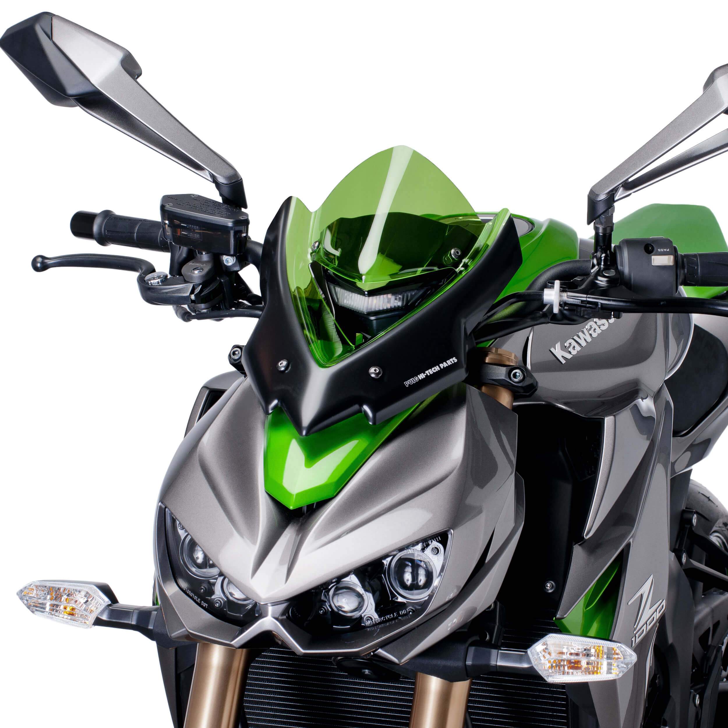Puig Sport Screen | Green | Kawasaki Z 1000 2014>2018 - Shop name