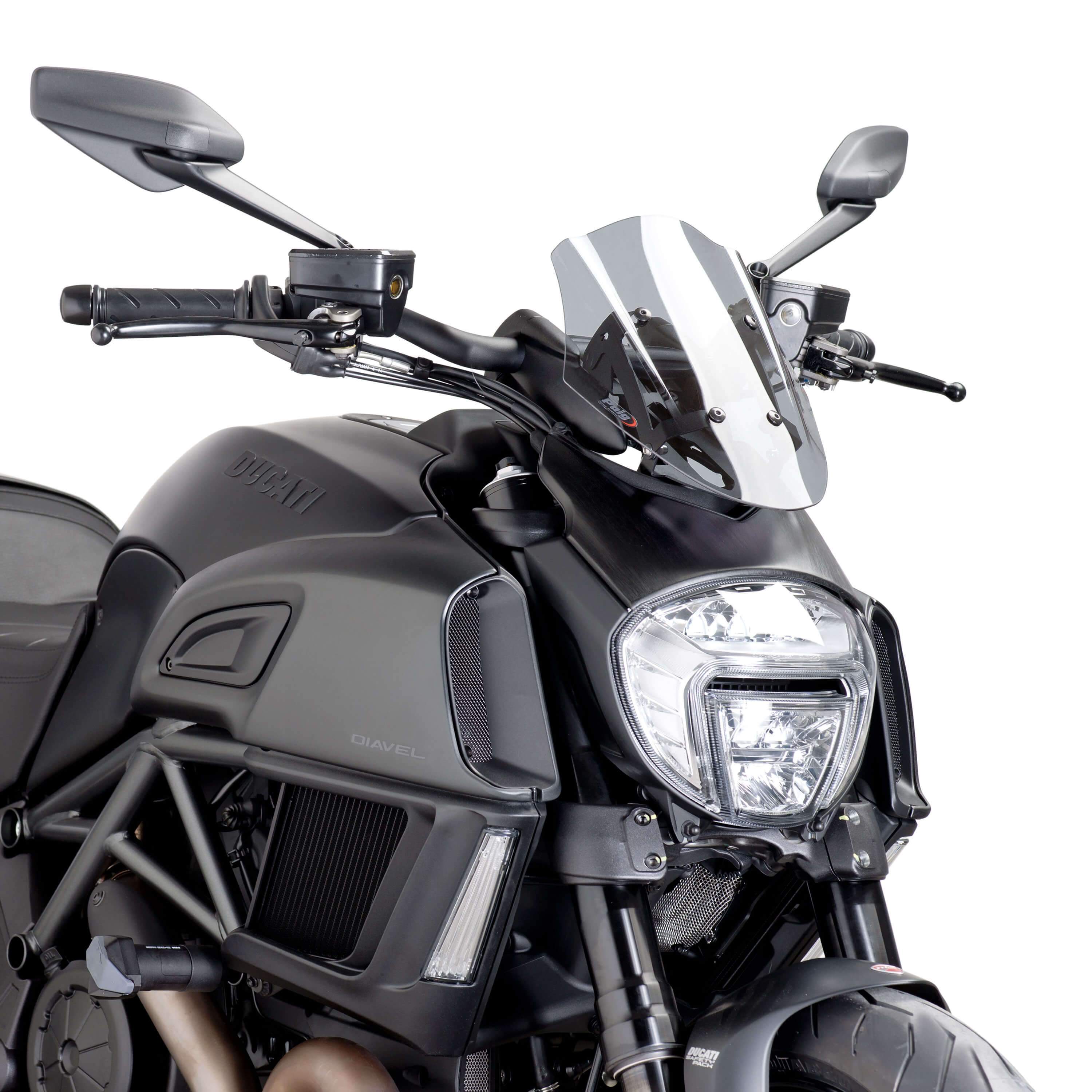 Puig Sport Screen | Light Smoke | Ducati Diavel 2014>2018 - Shop name