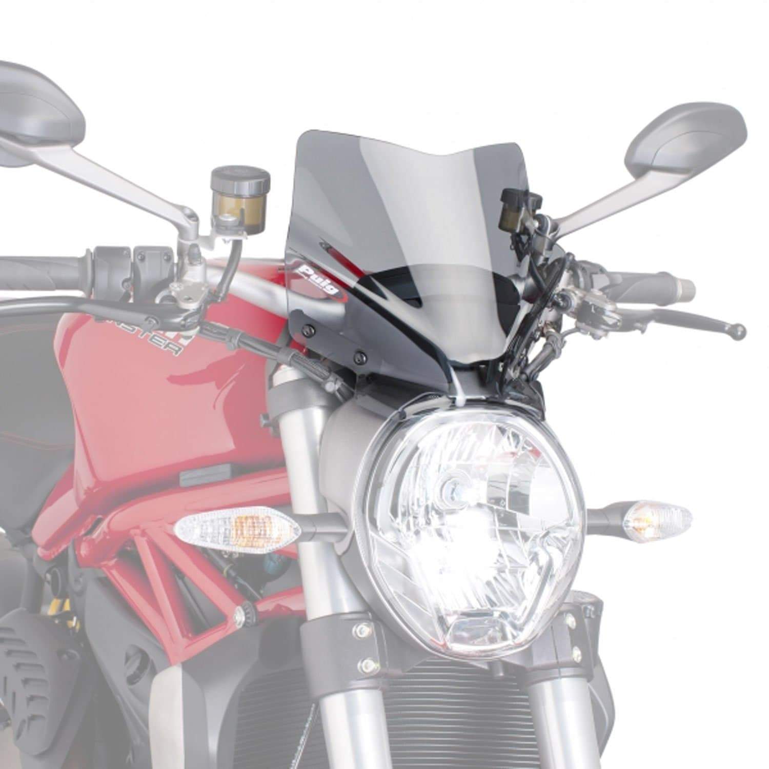 Puig Sport Screen | Light Smoke | Ducati Monster 821 2014>2018 - Shop name