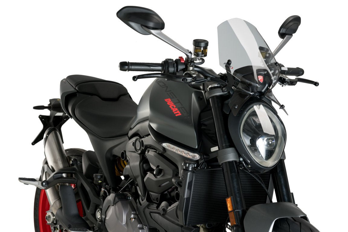 Puig Sport Screen | Light Smoke | Ducati Monster 937 2021>Current - Pyramid Motorcycle Accessories