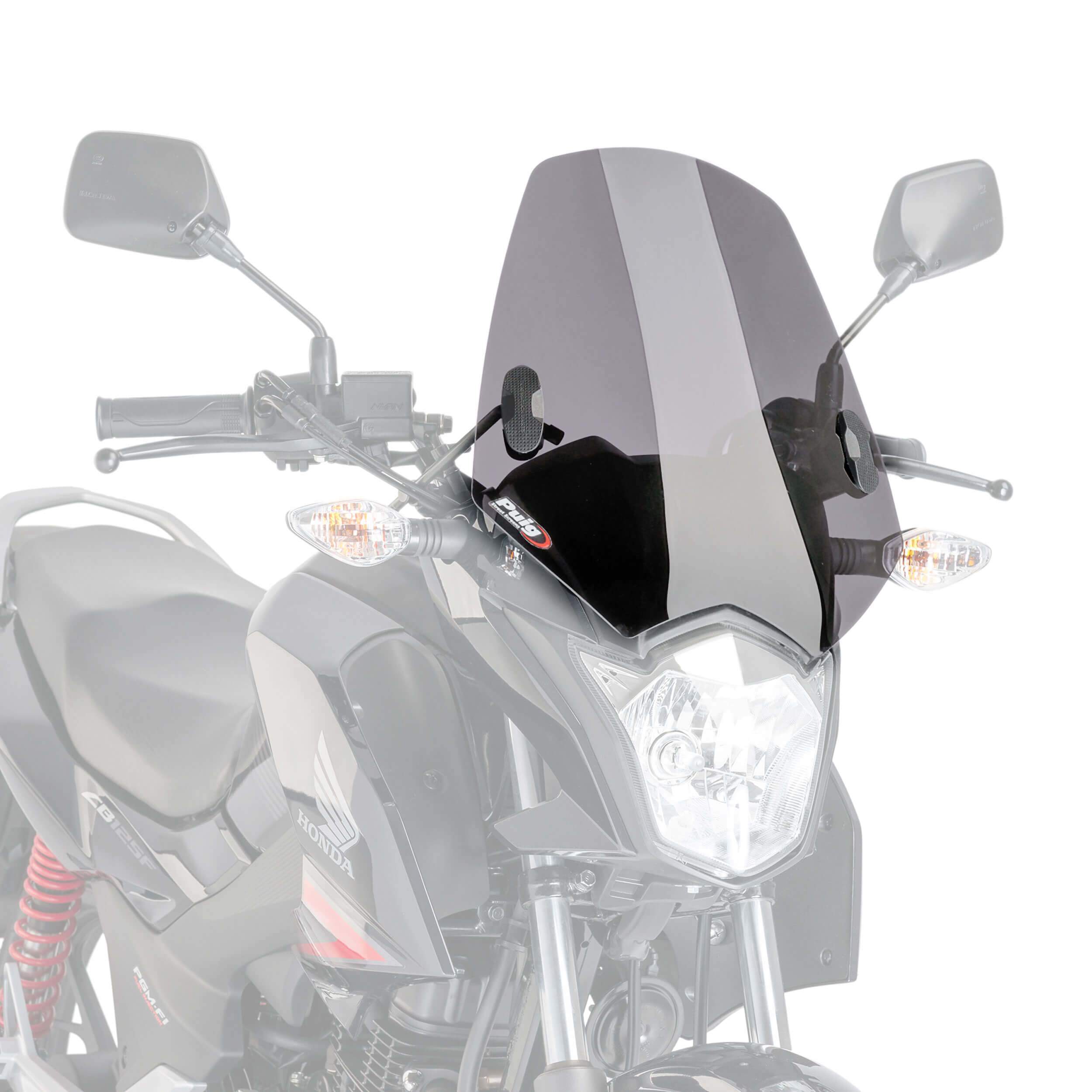 Puig Sport Screen | Light Smoke | Honda CB 125 F 2015>2022 - Shop name