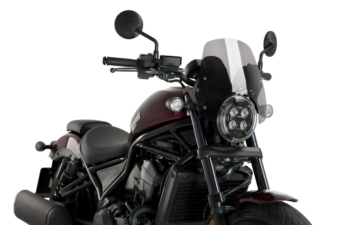Puig Sport Screen | Light Smoke | Honda CMX 1100 Rebel 2021>Current - Pyramid Motorcycle Accessories