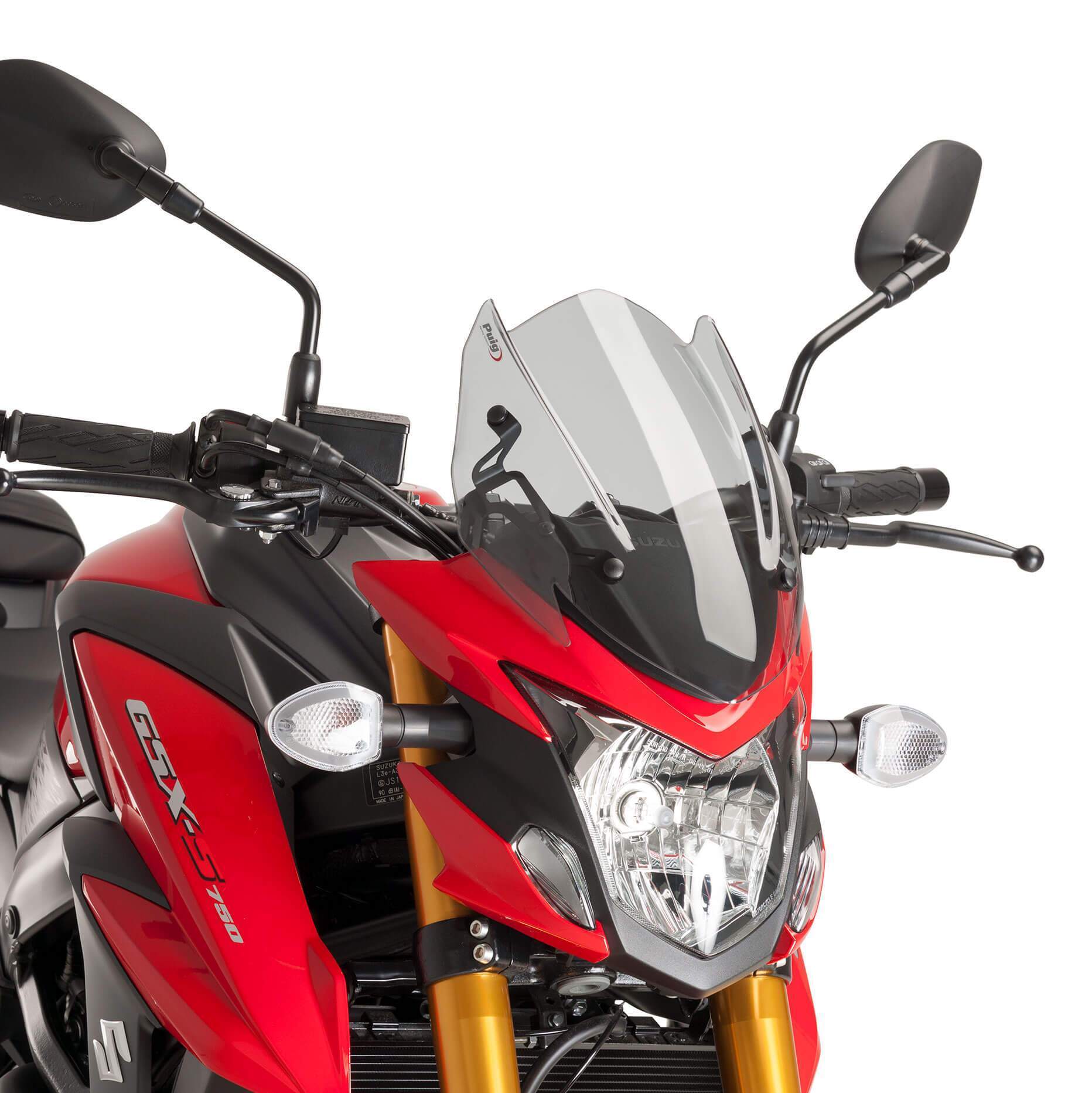 Puig Sport Screen | Light Smoke | Suzuki GSX-S 750 2017>2021 - Shop name