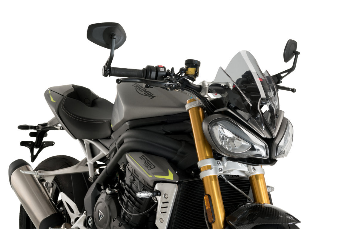 Puig Sport Screen | Light Smoke | Triumph Speed Triple 1200 RS 2021>2024 - Pyramid Motorcycle Accessories