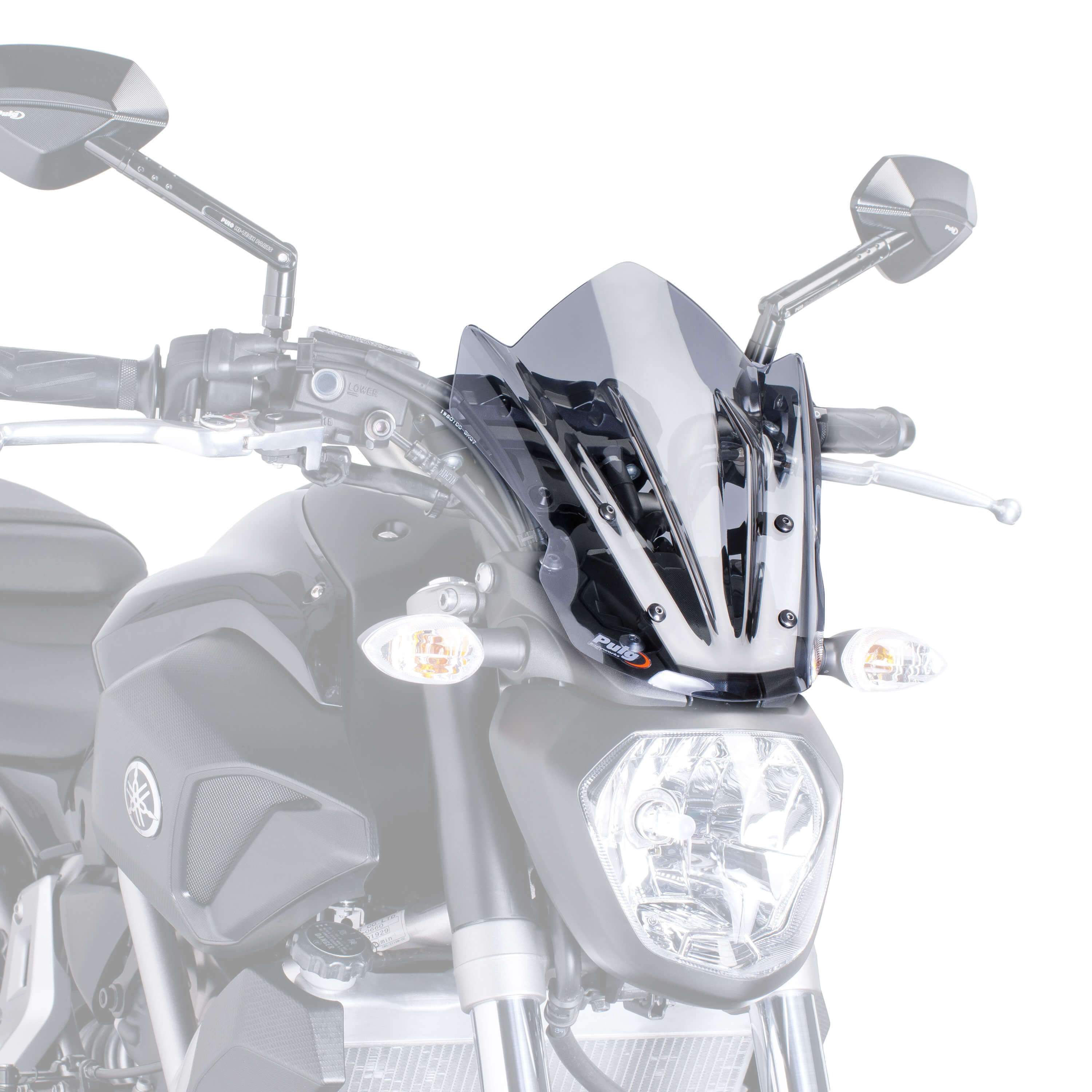Puig Sport Screen | Light Smoke | Yamaha MT-07 2014>2017 - Shop name