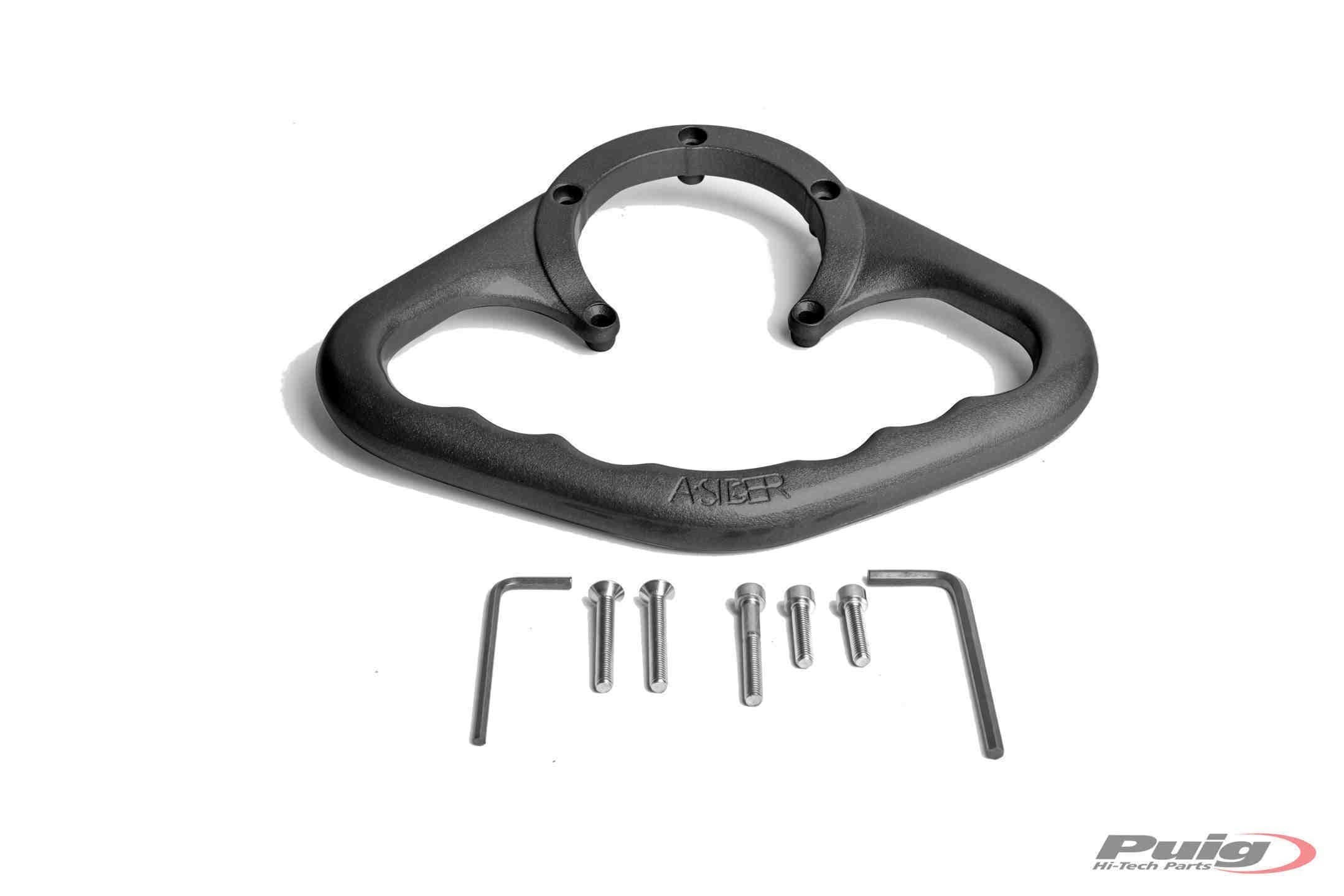 Puig Tank Grab Holder | Black | Kawasaki Z 400 2019>Current - Shop name
