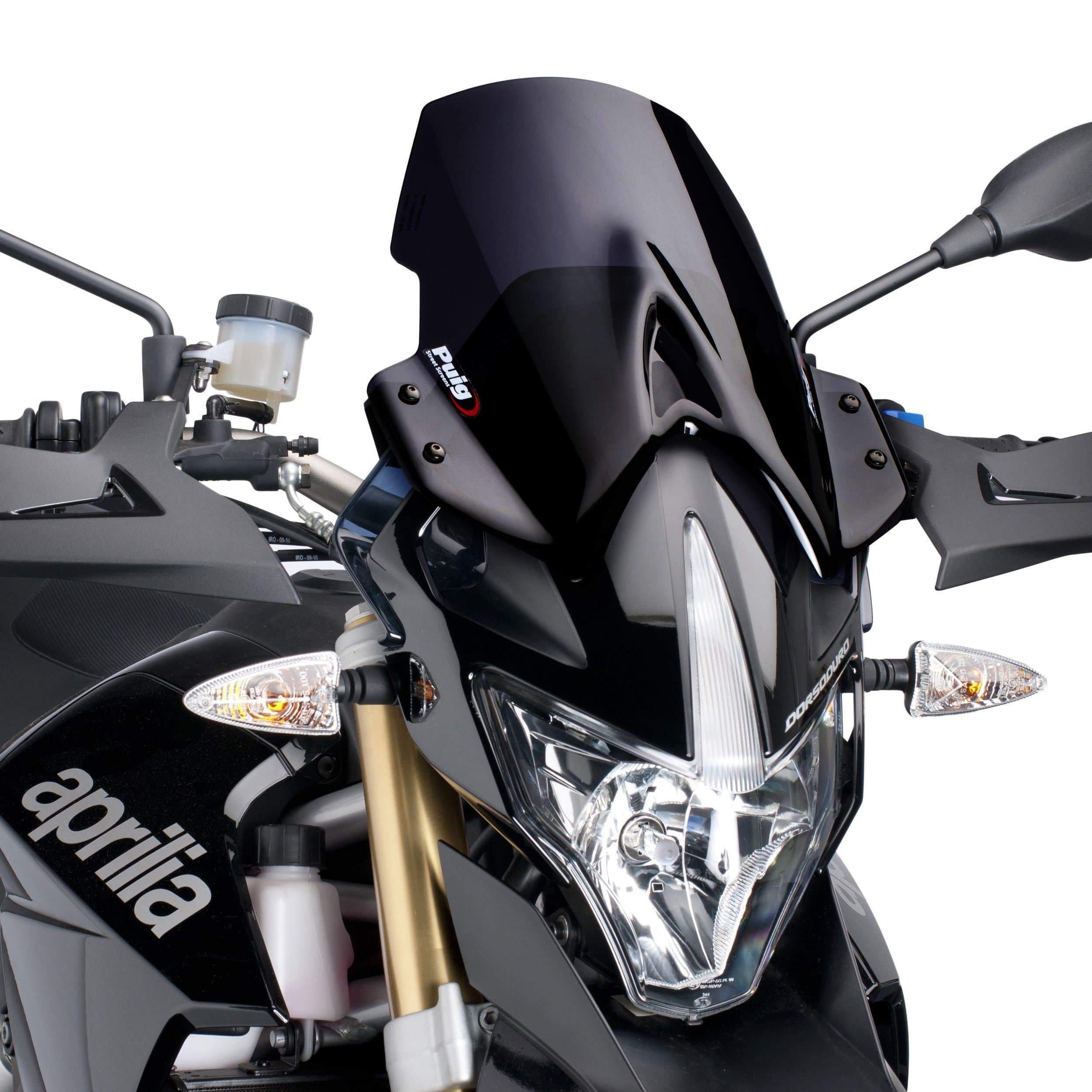 Puig Touring Screen | Black (Opaque) | Aprilia Dorsoduro 750 2009>2016 - Shop name