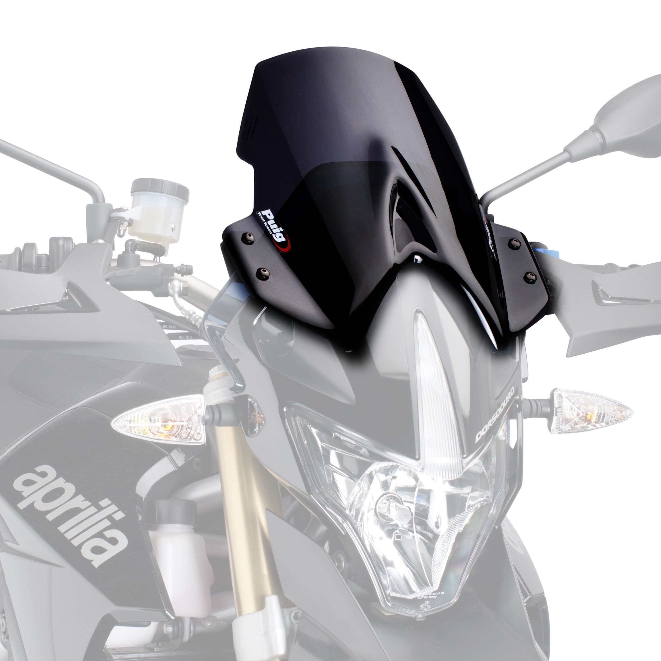 Puig Touring Screen | Black (Opaque) | Aprilia Dorsoduro 750 2009>2016 - Shop name