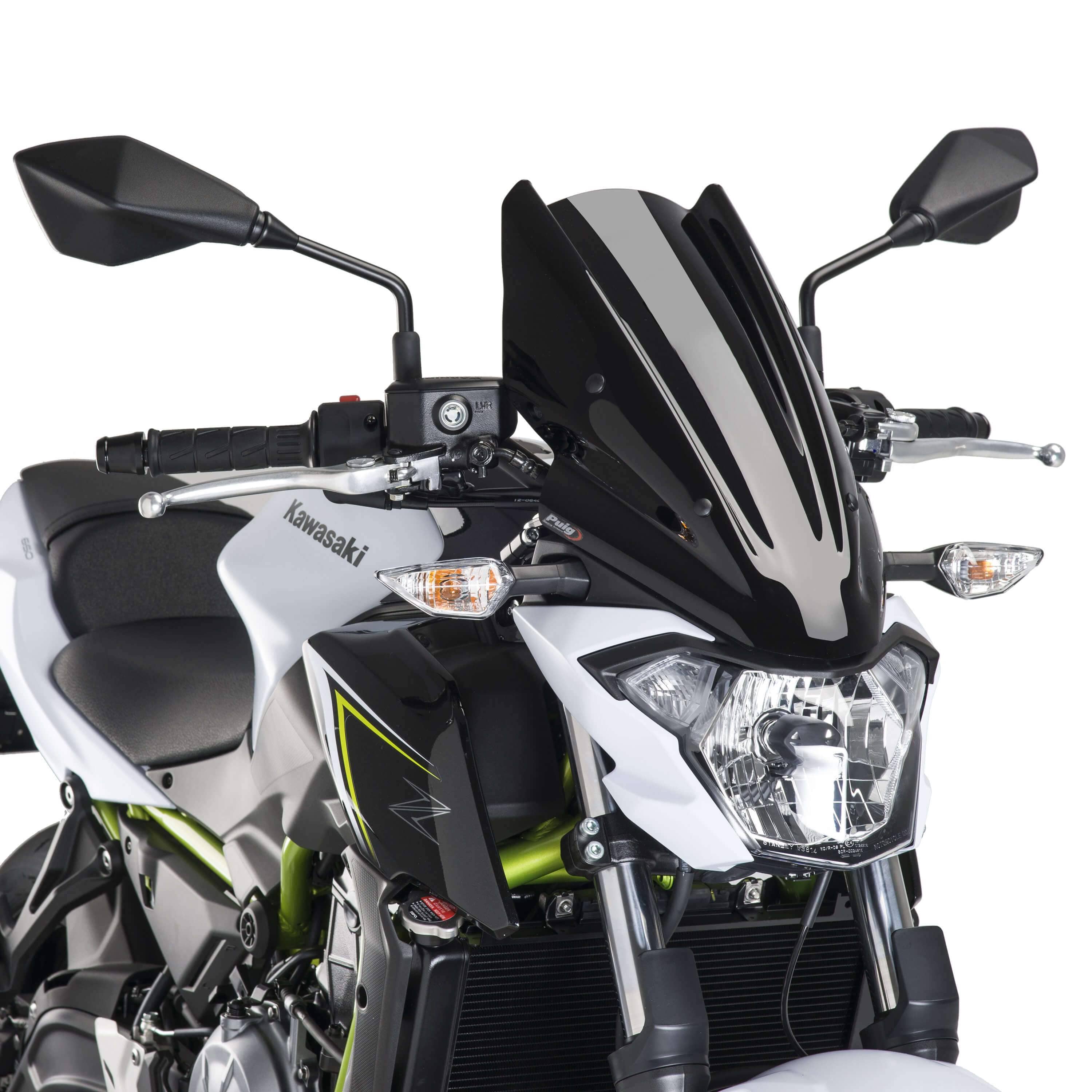 Puig Touring Screen | Black (Opaque) | Kawasaki Z 650 2017>2019 - Shop name