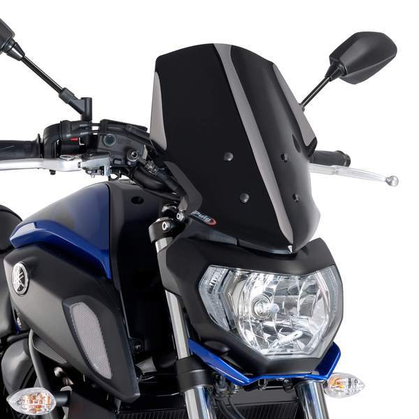 Puig Touring Screen | Black (Opaque) | Yamaha MT-07 2018>2020 - Shop name