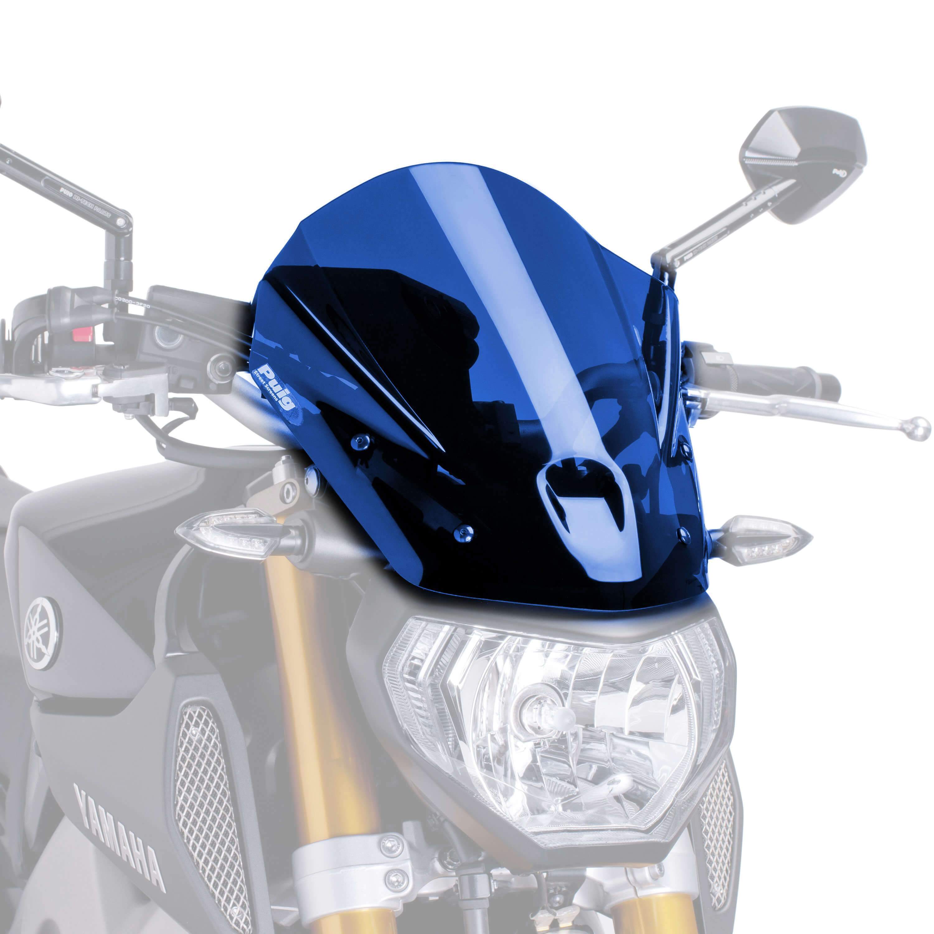 Puig Touring Screen | Blue | Yamaha MT-09 2013>2016 - Shop name