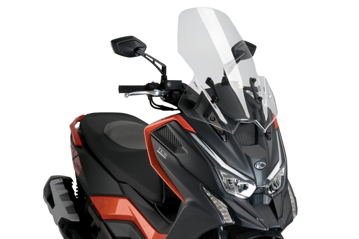 Puig Touring Screen | Clear | Kymco DT X360 2022>Current - Pyramid Motorcycle Accessories