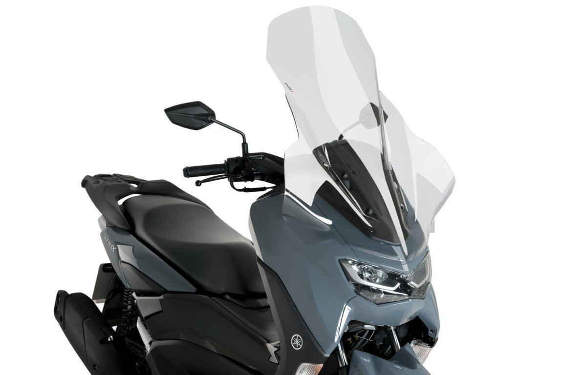 Puig Touring Screen | Clear | Yamaha NMAX 125 2021>2024 - Pyramid Motorcycle Accessories