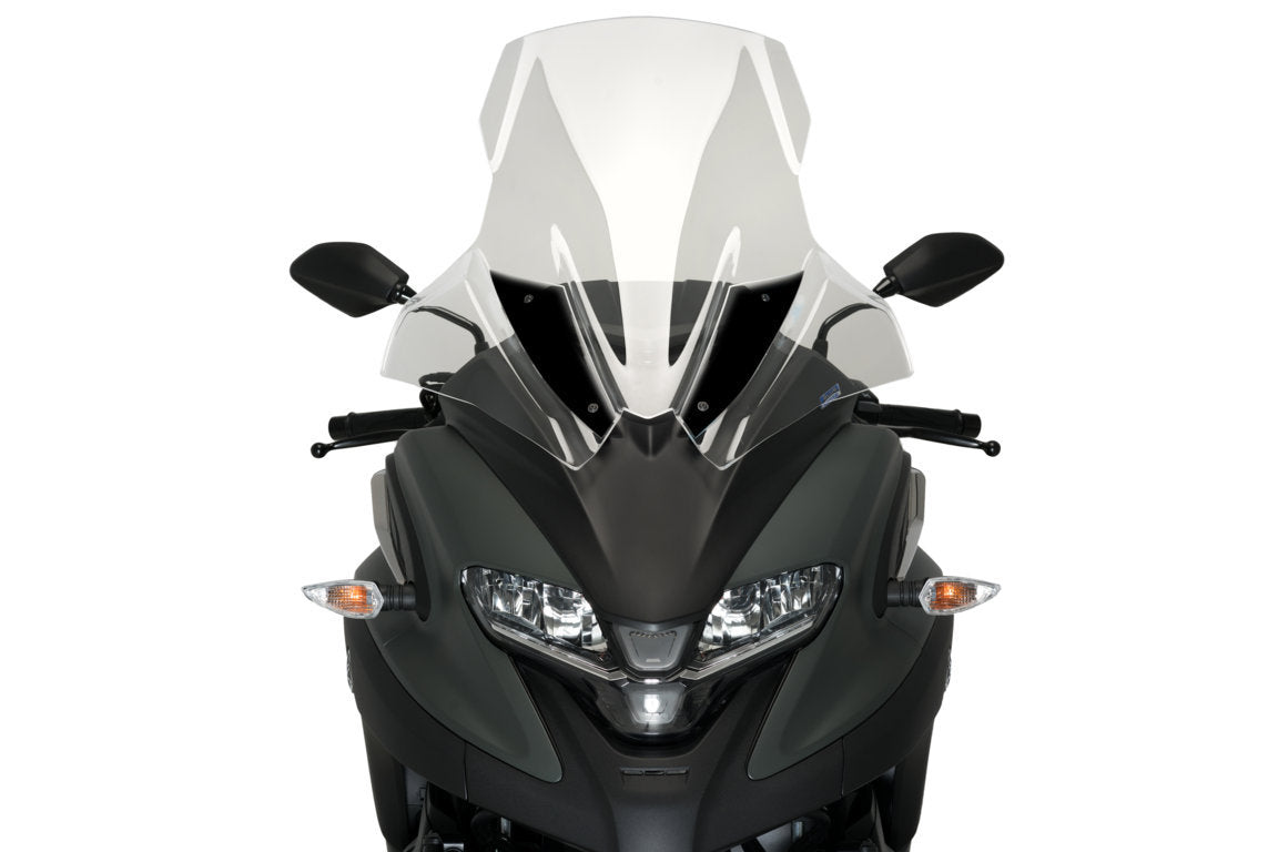 Puig Touring Screen | Clear | Yamaha Tricity 300 2020>Current - Pyramid Motorcycle Accessories