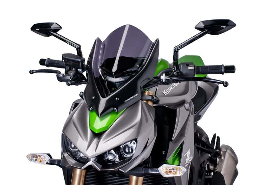 Puig Touring Screen | Dark Smoke | Kawasaki Z 1000 R 2017>Current - Pyramid Motorcycle Accessories