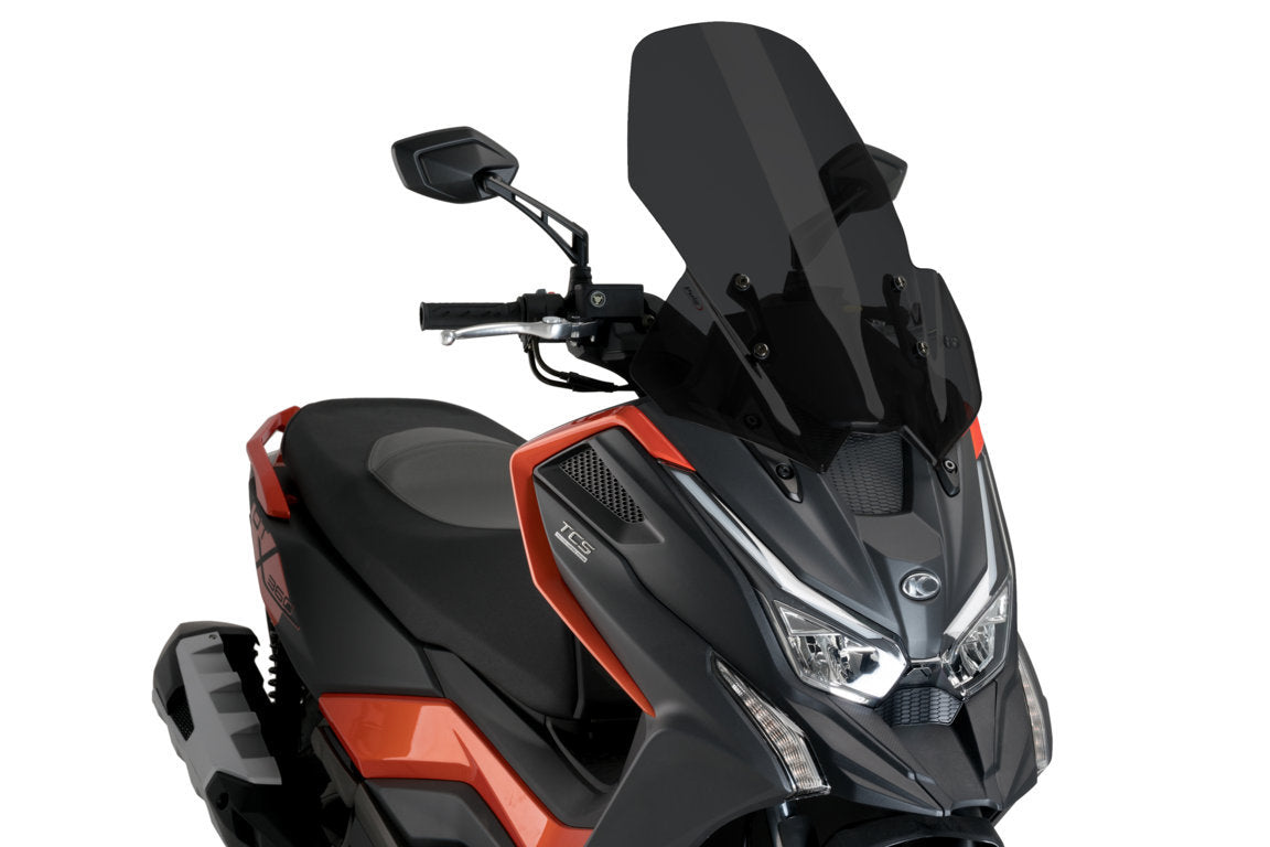 Puig Touring Screen | Dark Smoke | Kymco DT X360 2022>Current - Pyramid Motorcycle Accessories