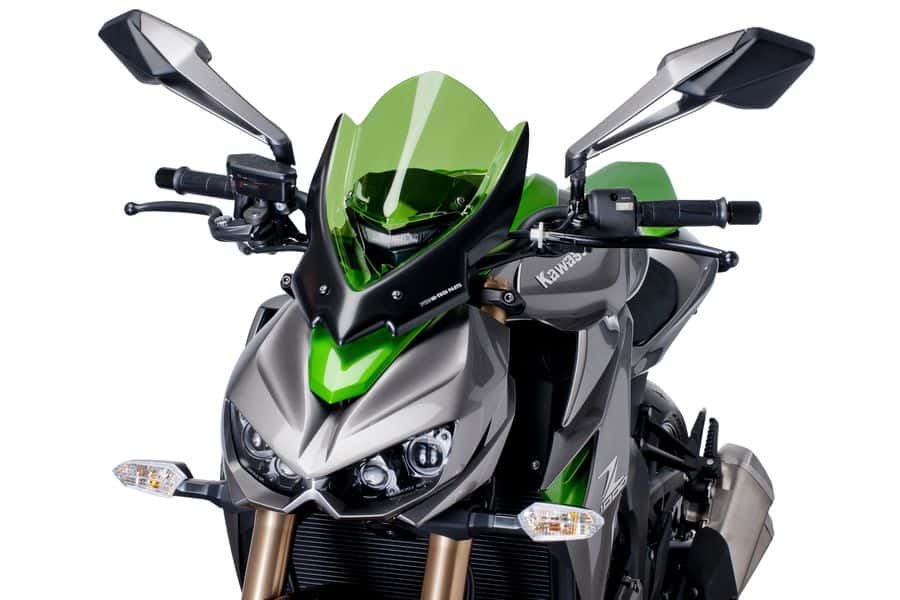 Puig Touring Screen | Green | Kawasaki Z 1000 R 2017>Current - Pyramid Motorcycle Accessories