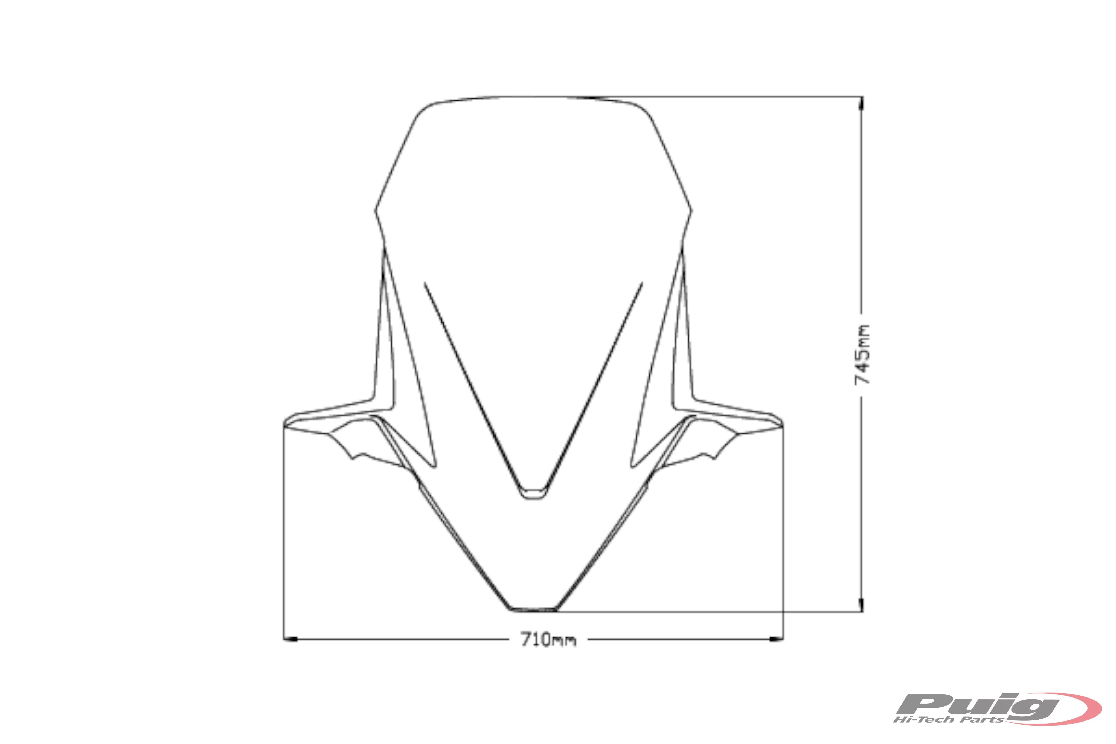 Puig Touring Screen | Light Smoke | Honda Forza 750 2021>2024 - Pyramid Motorcycle Accessories