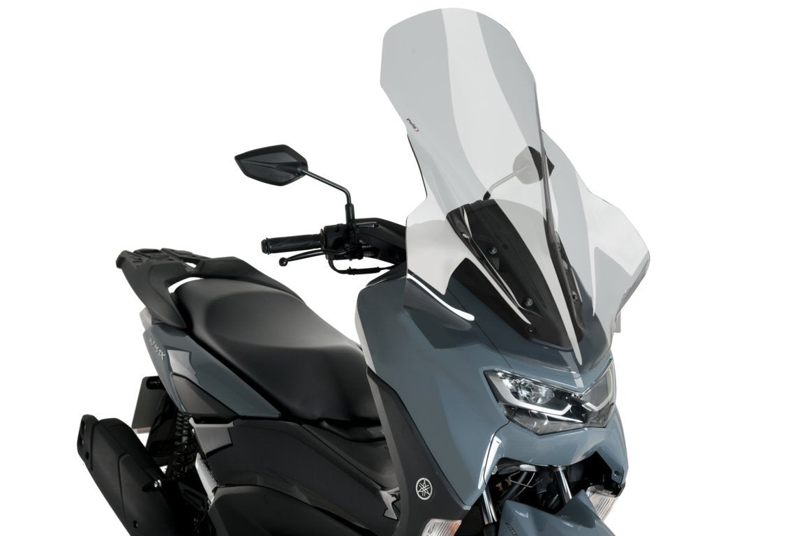 Puig Touring Screen | Light Smoke | Yamaha NMAX 125 2021>2024 - Pyramid Motorcycle Accessories