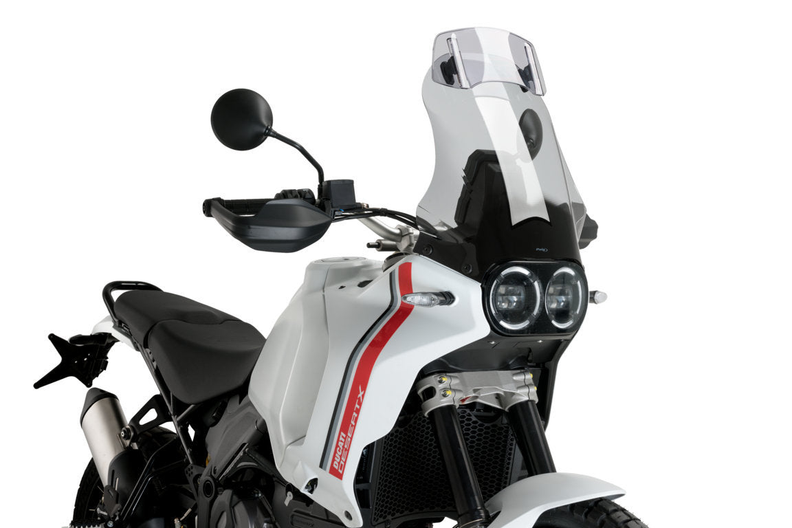 Puig Touring Screen With Visor | Light Smoke | Ducati Desert X 2022>Current - Shop name