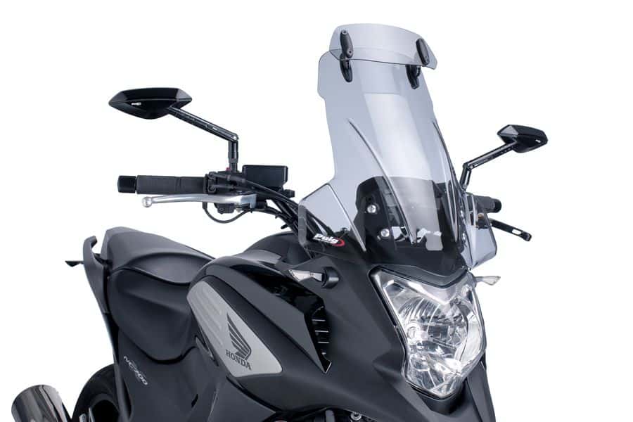 Puig Touring Screen with Visor | Clear | Honda NC 750 X 2014>2015 - Pyramid Motorcycle Accessories