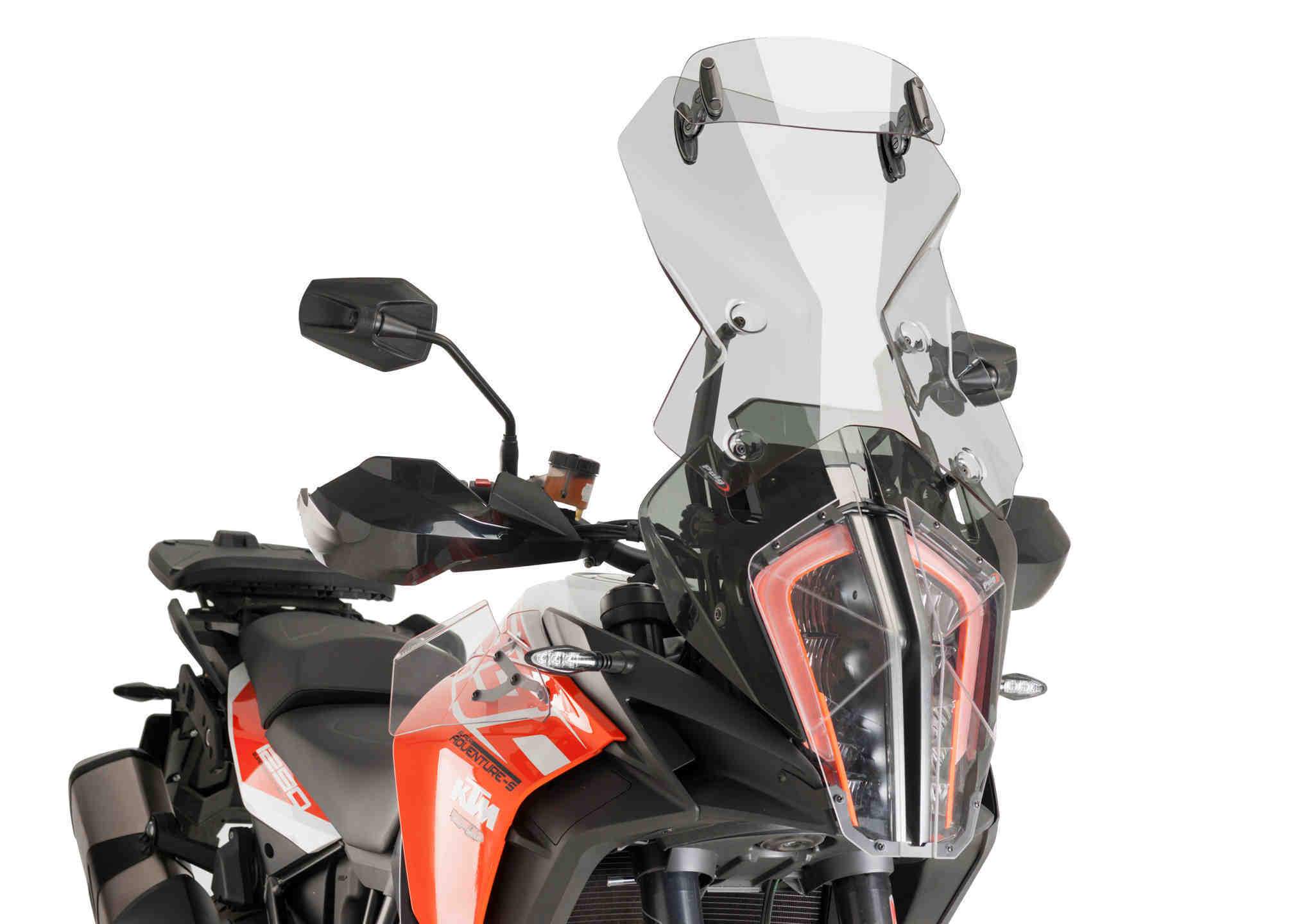 Puig Touring Screen with Visor | Light Smoke | KTM 1290 Super Adventure S 2017>2020 - Pyramid Motorcycle Accessories