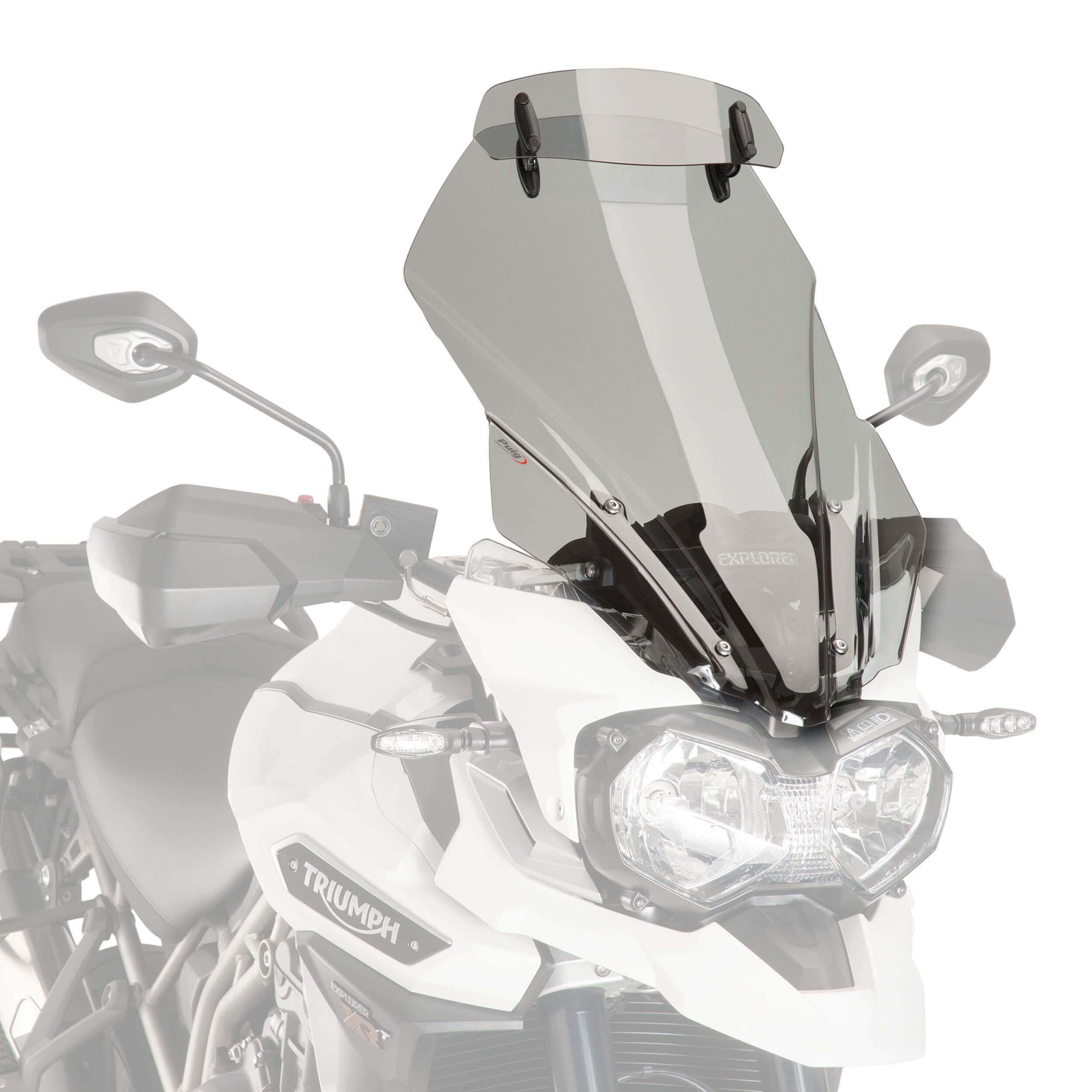 Puig Touring Screen with Visor | Light Smoke | Triumph Explorer 1200 XR/XRX/XRT/Low 2016>2017 - Shop name