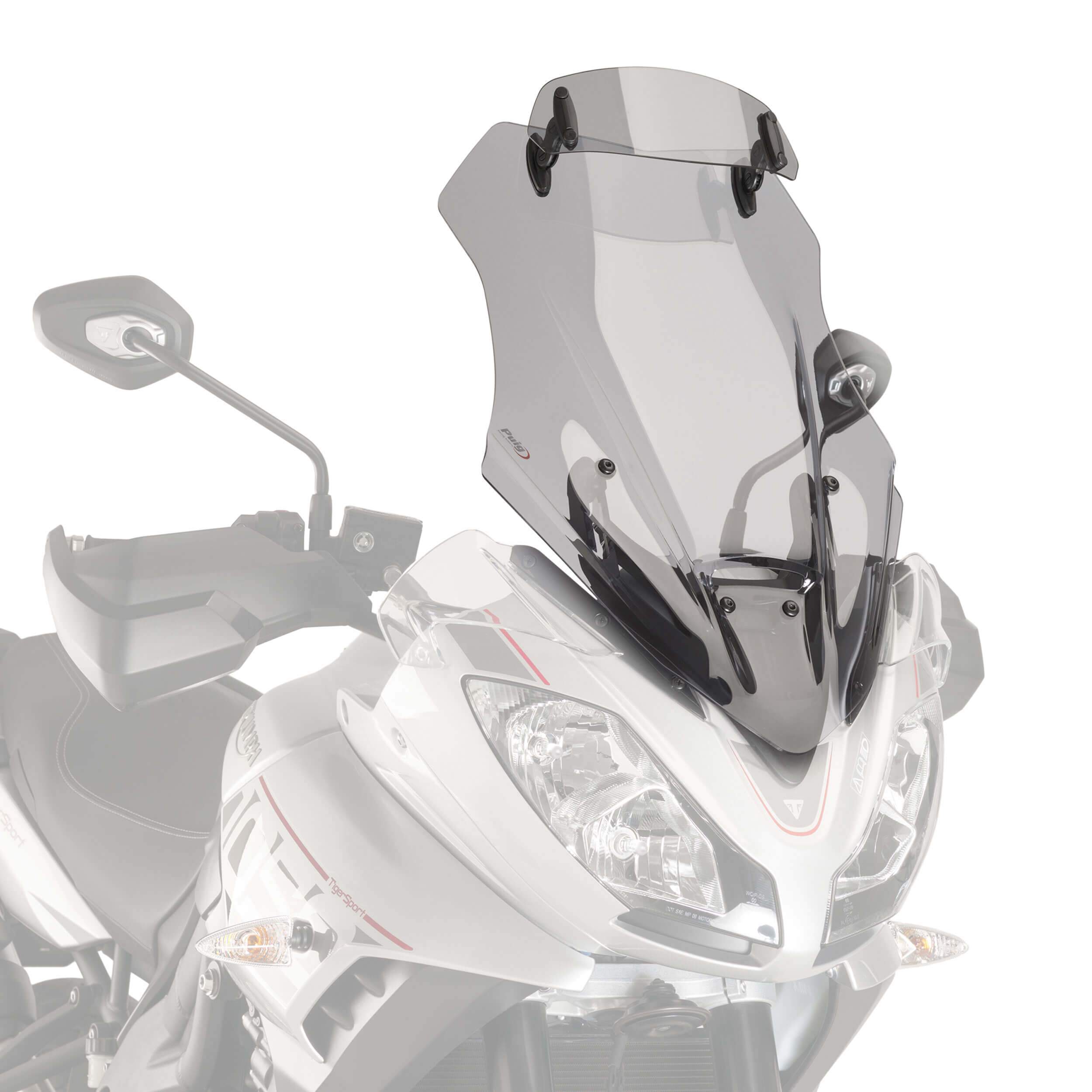 Puig Touring Screen with Visor | Light Smoke | Triumph Tiger 1050 Sport 2016>Current - Shop name