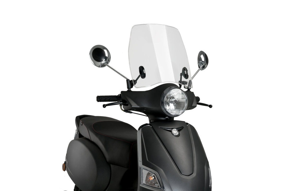 Puig Trafic Screen | Clear | Keeway Zahara 50/125 2022>Current - Pyramid Motorcycle Accessories
