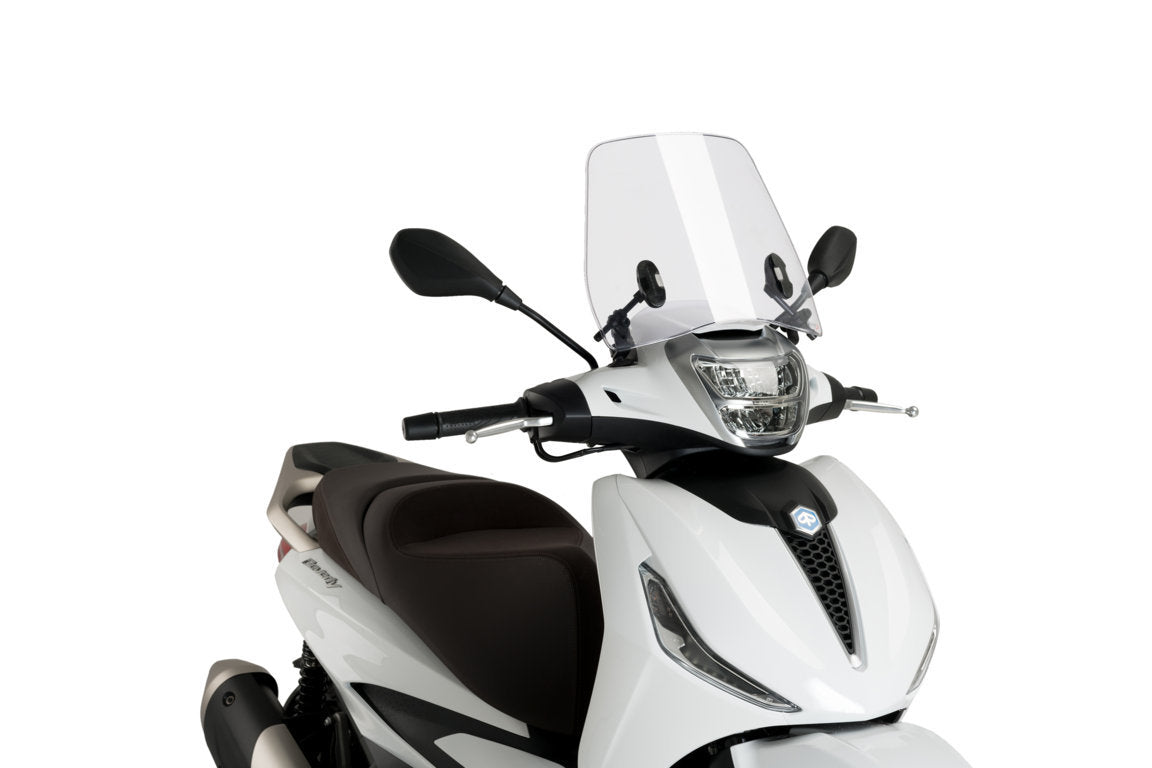 Puig Trafic Screen | Clear | Piaggio Beverly 300 2021>Current - Shop name