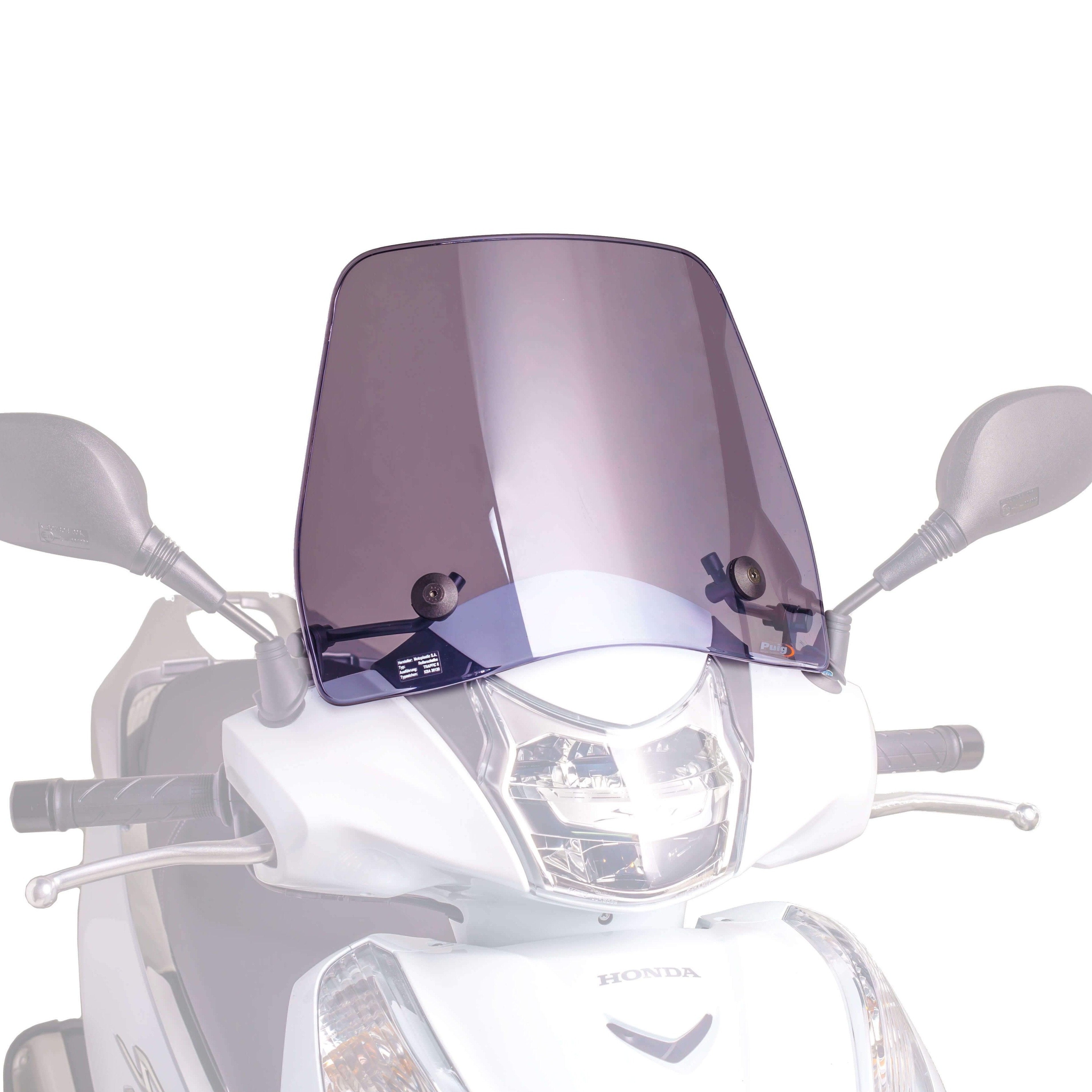 Puig Trafic Screen | Light Smoke | Honda SH 300i 2015>Current - Shop name