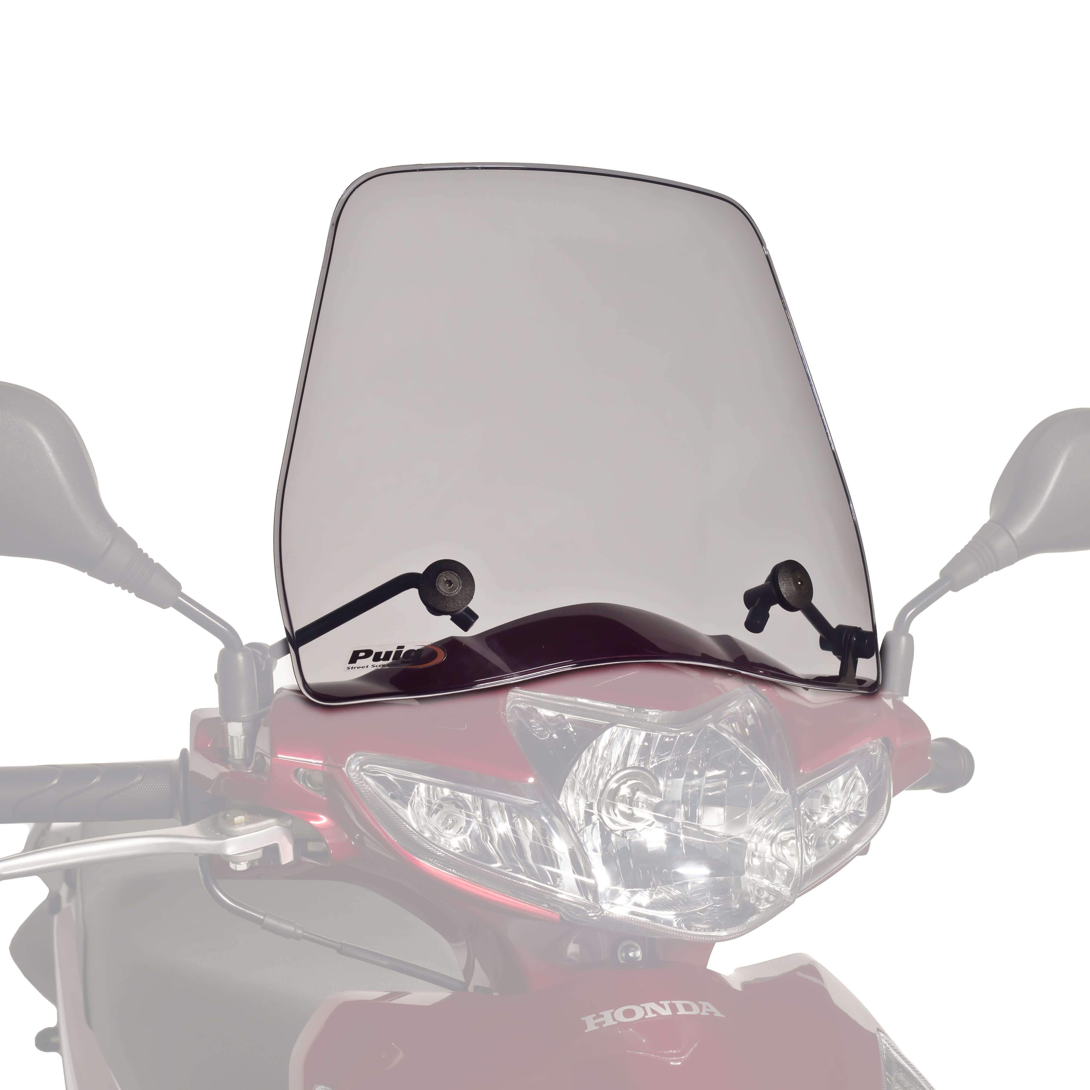 Puig Trafic Screen | Light Smoke | Honda Wave 2012>2013 - Shop name