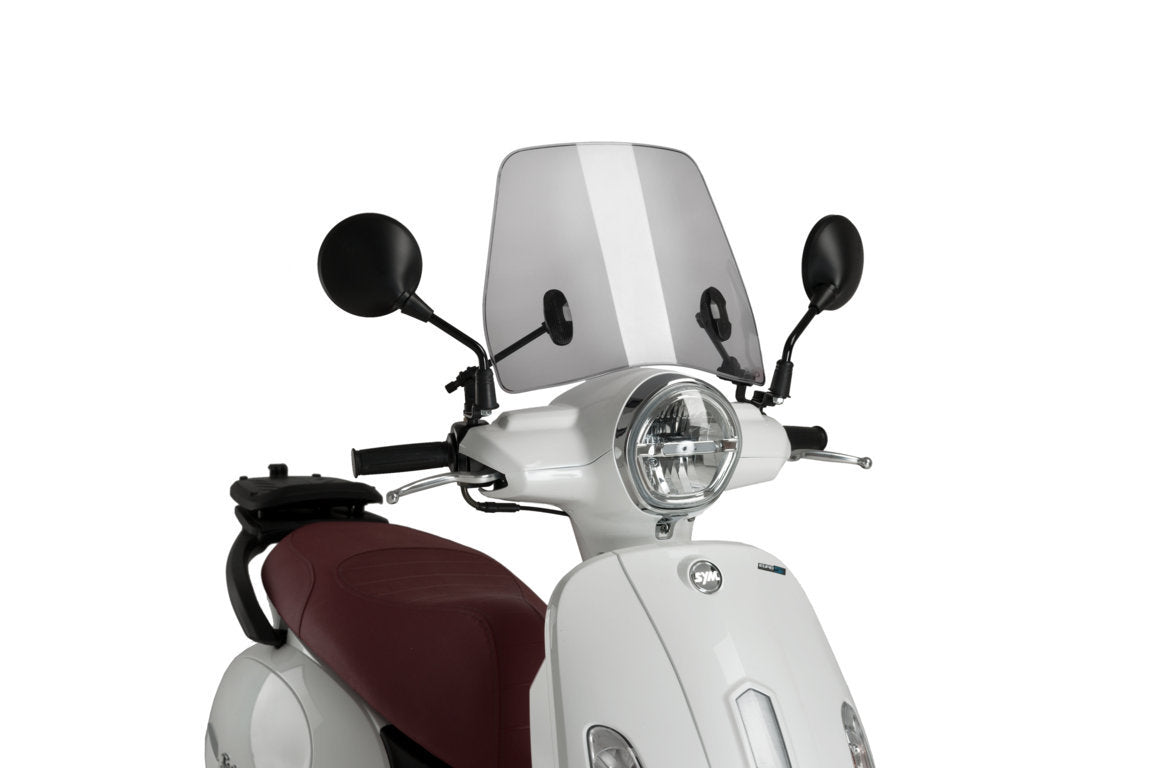 Puig Trafic Screen | Light Smoke | Sym Fiddle 125 2021>Current - Pyramid Motorcycle Accessories