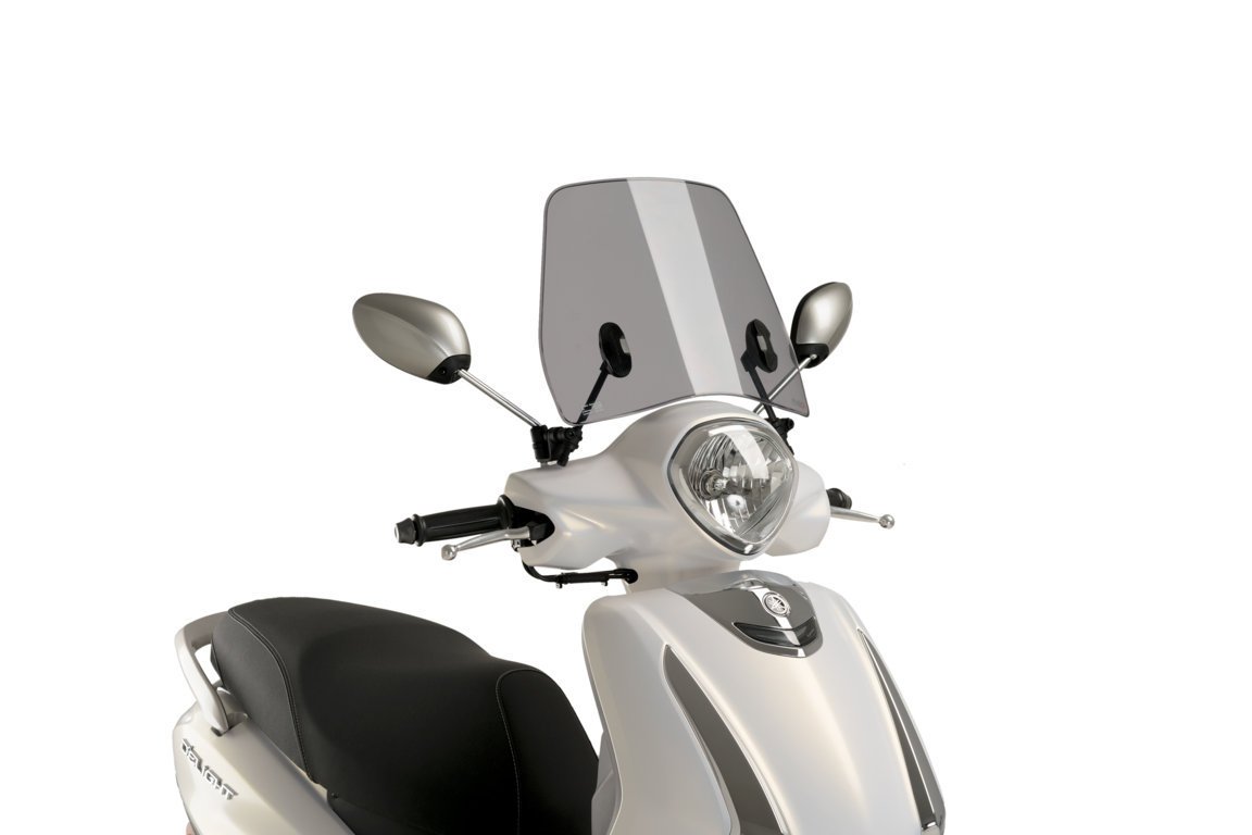 Puig Trafic Screen | Light Smoke | Yamaha D'Elight 125 2021>Current - Pyramid Motorcycle Accessories