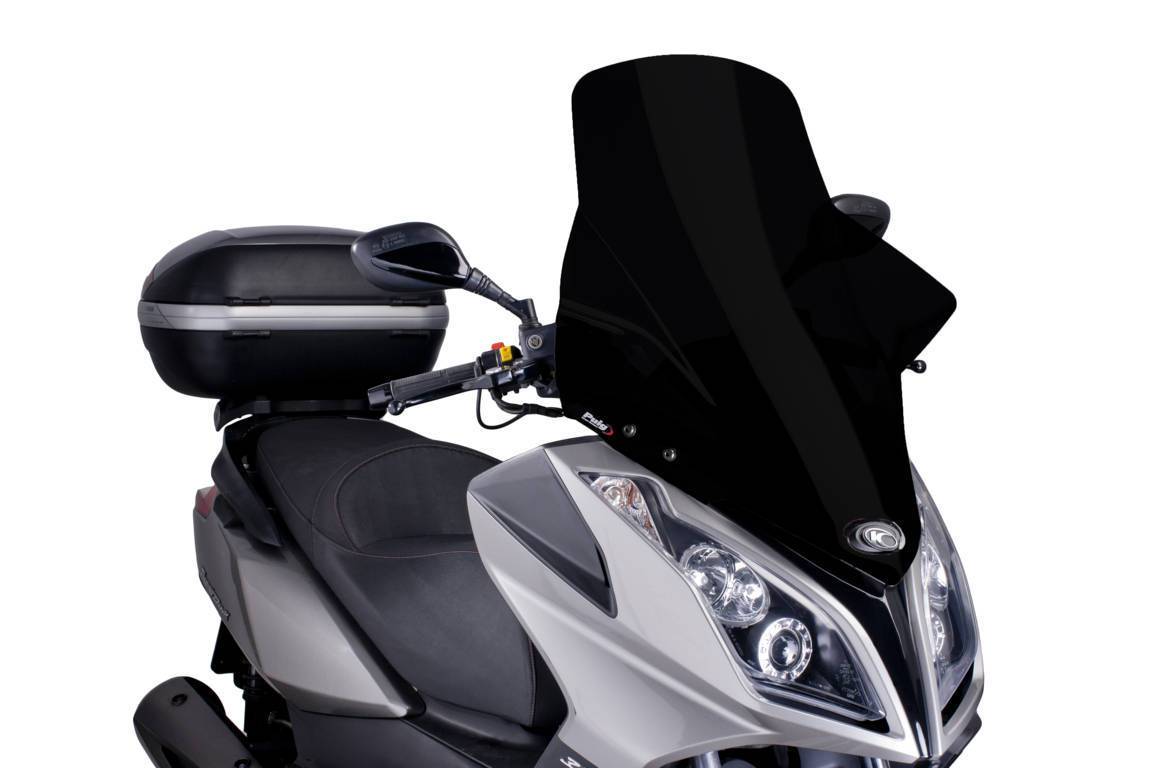 Puig V-Tech Line Touring Screen | Black (Opaque) | Kymco Downtown 300i 2009>Current - Shop name