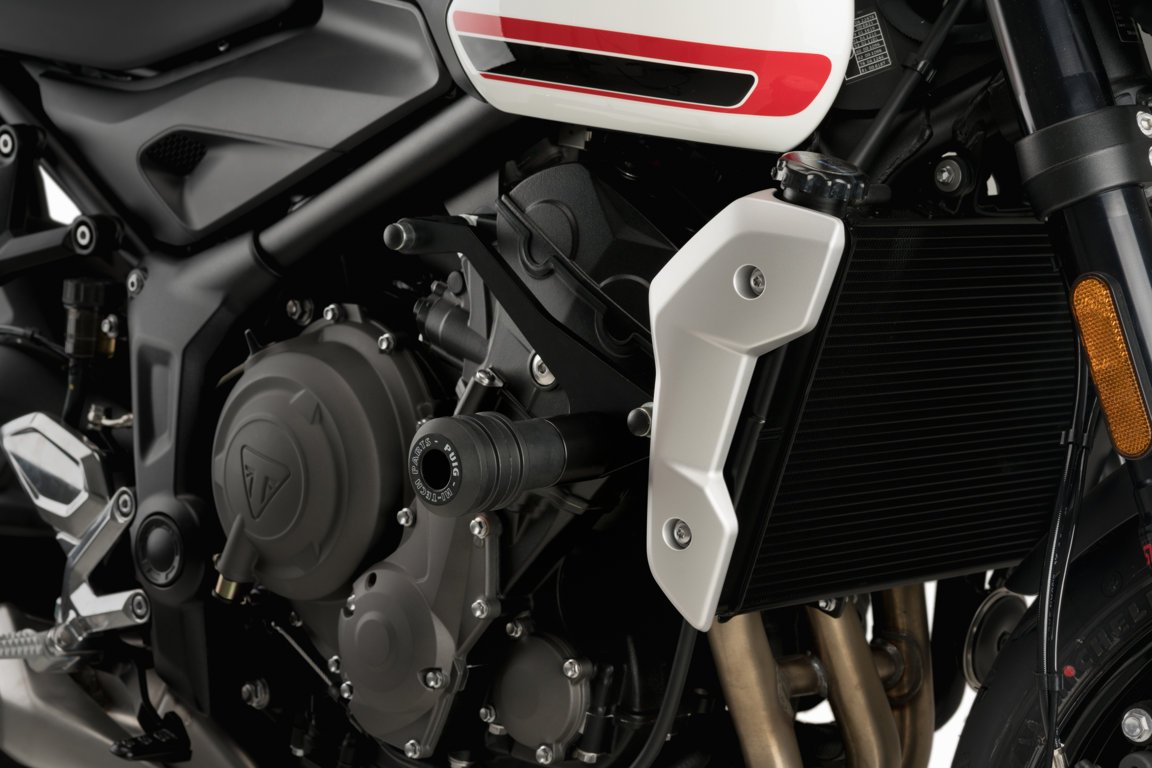 Puig Vintage 2.0 Frame Sliders | Black | Triumph Trident 660 2021>Current - Shop name