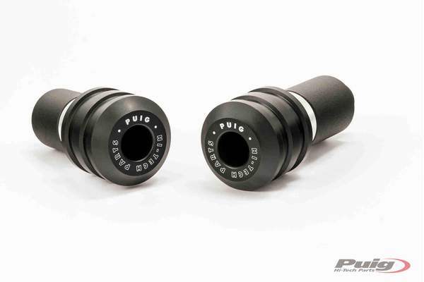 Puig Vintage Frame Sliders | Black | Triumph Thruxton 1200 R 2016>Current - Shop name