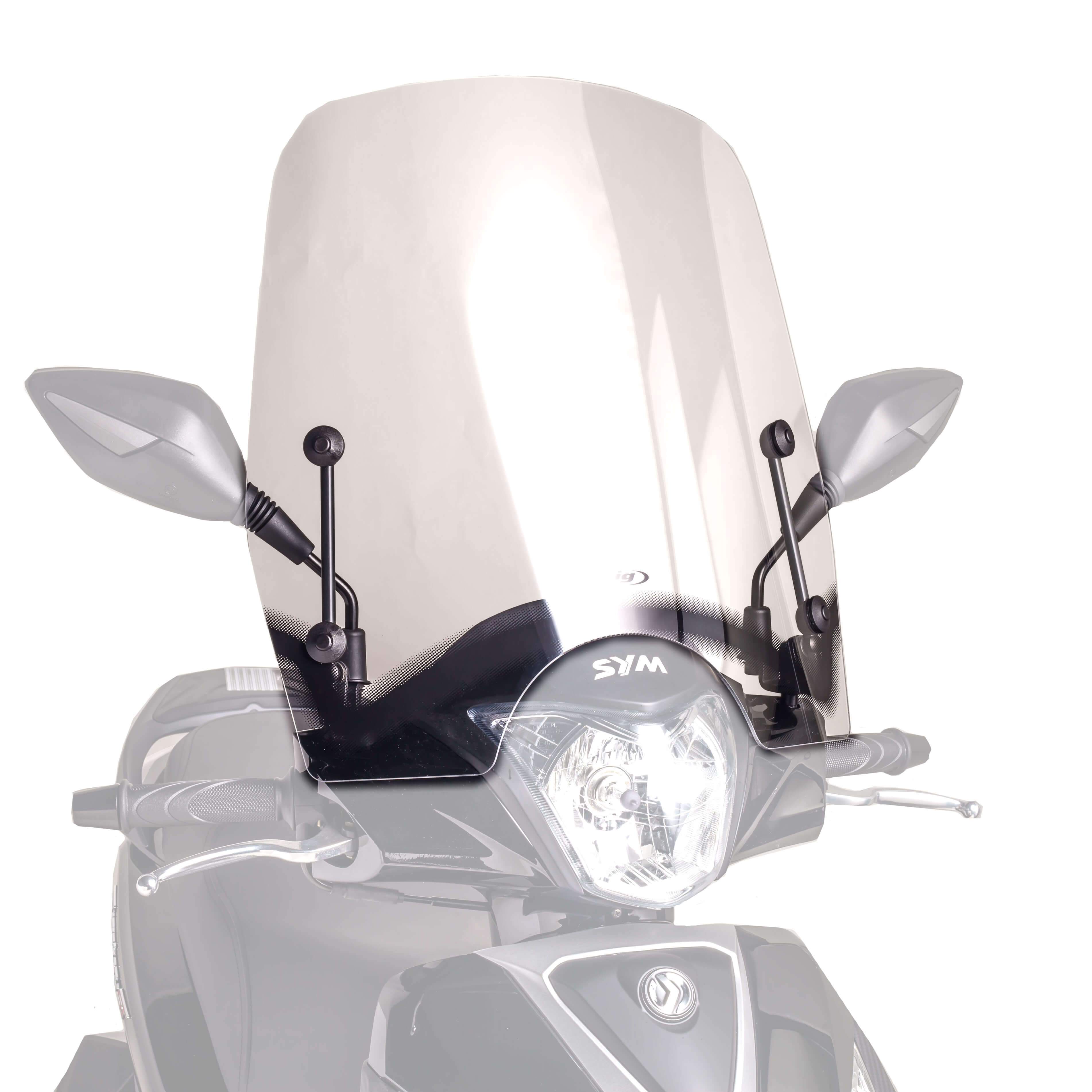 Puig Windscreen T.S | Clear | Sym Fiddle II 50 2010>Current - Shop name