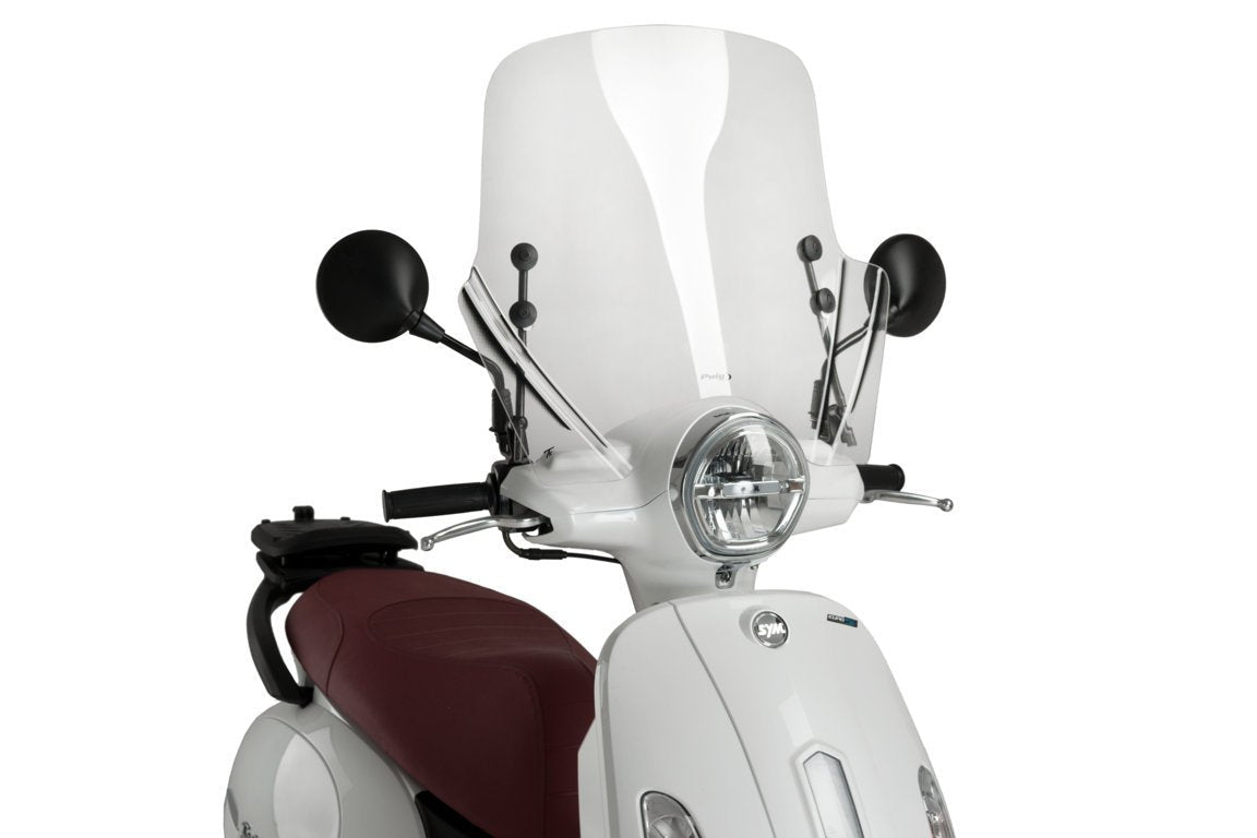 Puig Windshield T.X. Screen | Clear | Sym Fiddle 125 2021>Current - Pyramid Motorcycle Accessories