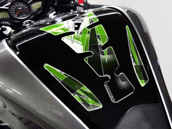 Puig Wings Kawasaki Tank Pad | Green - Shop name