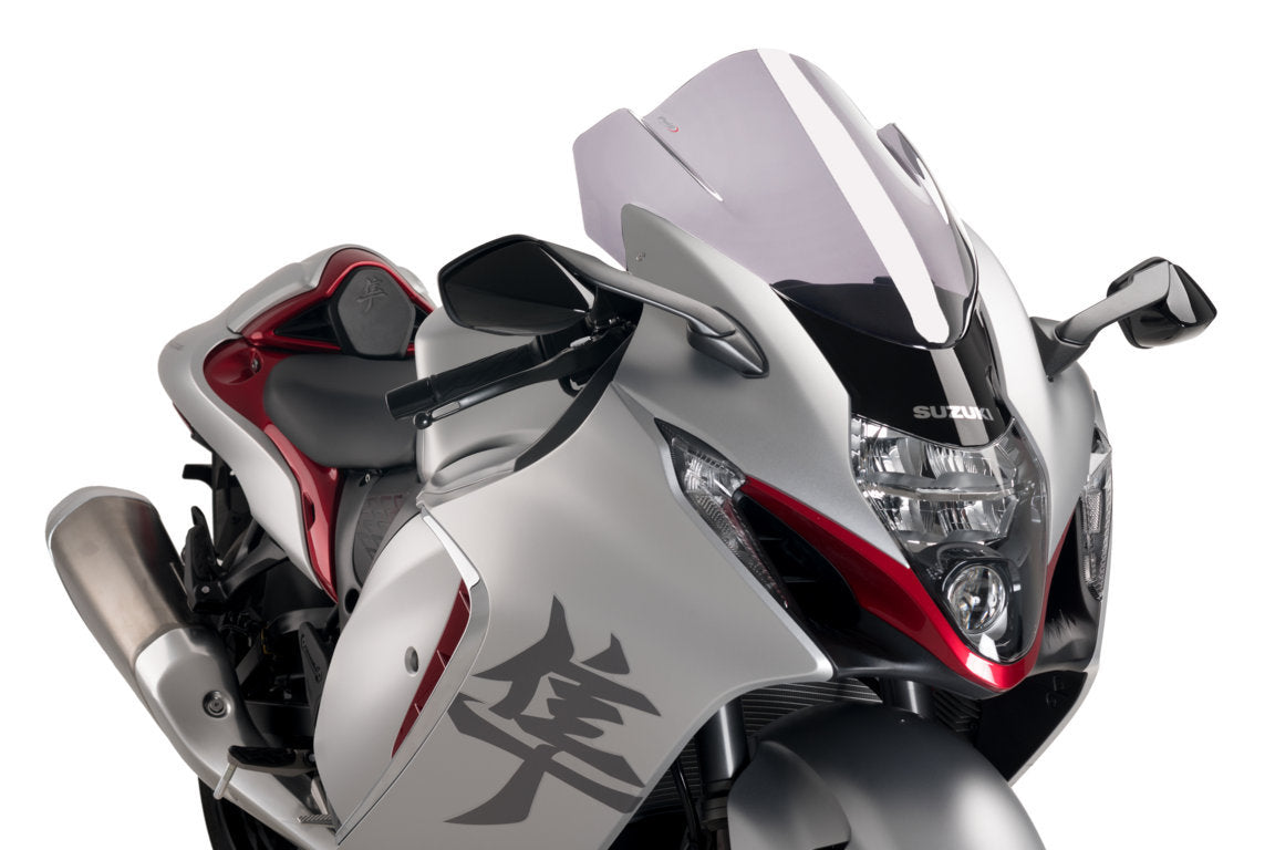 Puig Z-Racing Screen | Light Smoke | Suzuki Hayabusa GSX1300R 2021>Current - Pyramid Motorcycle Accessories